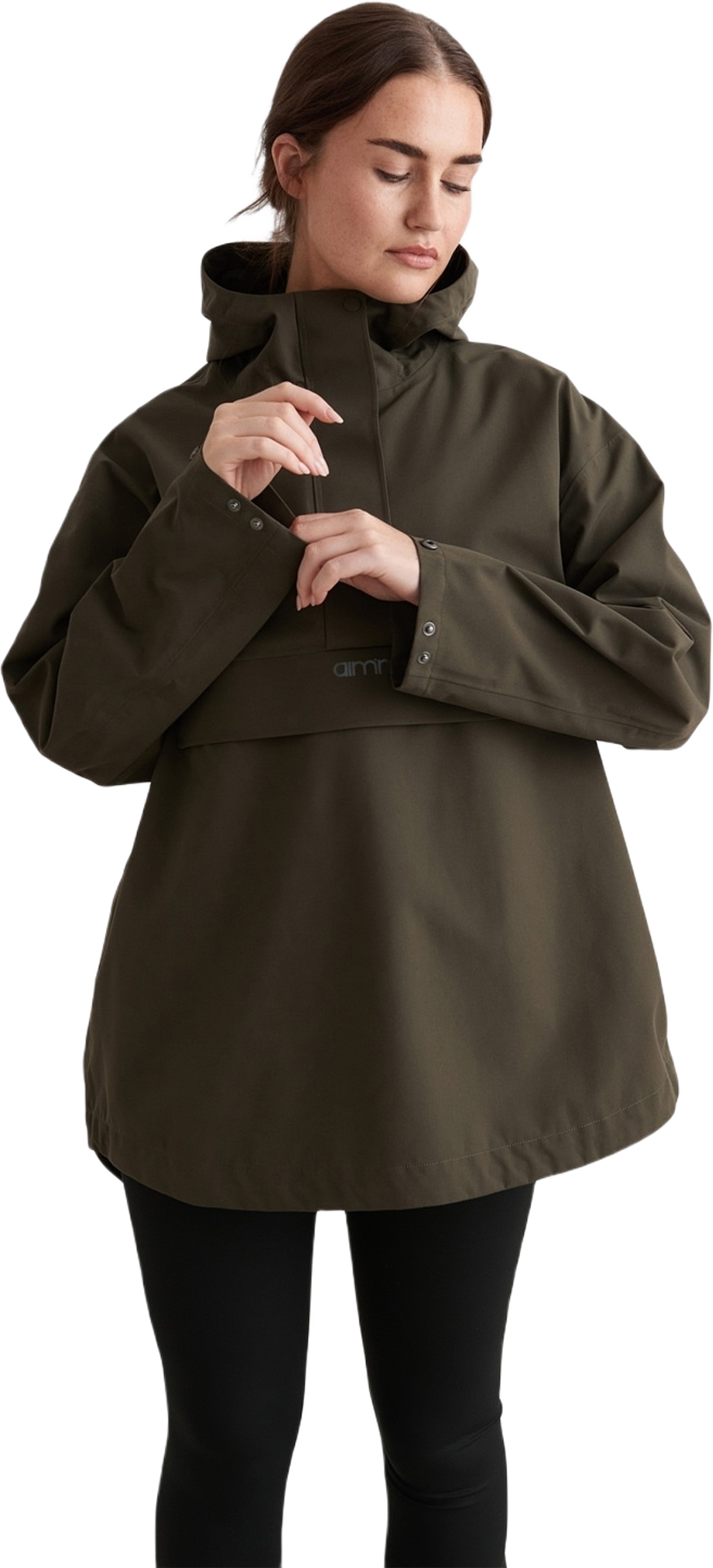 Khaki Waterproof Oversized Anorak