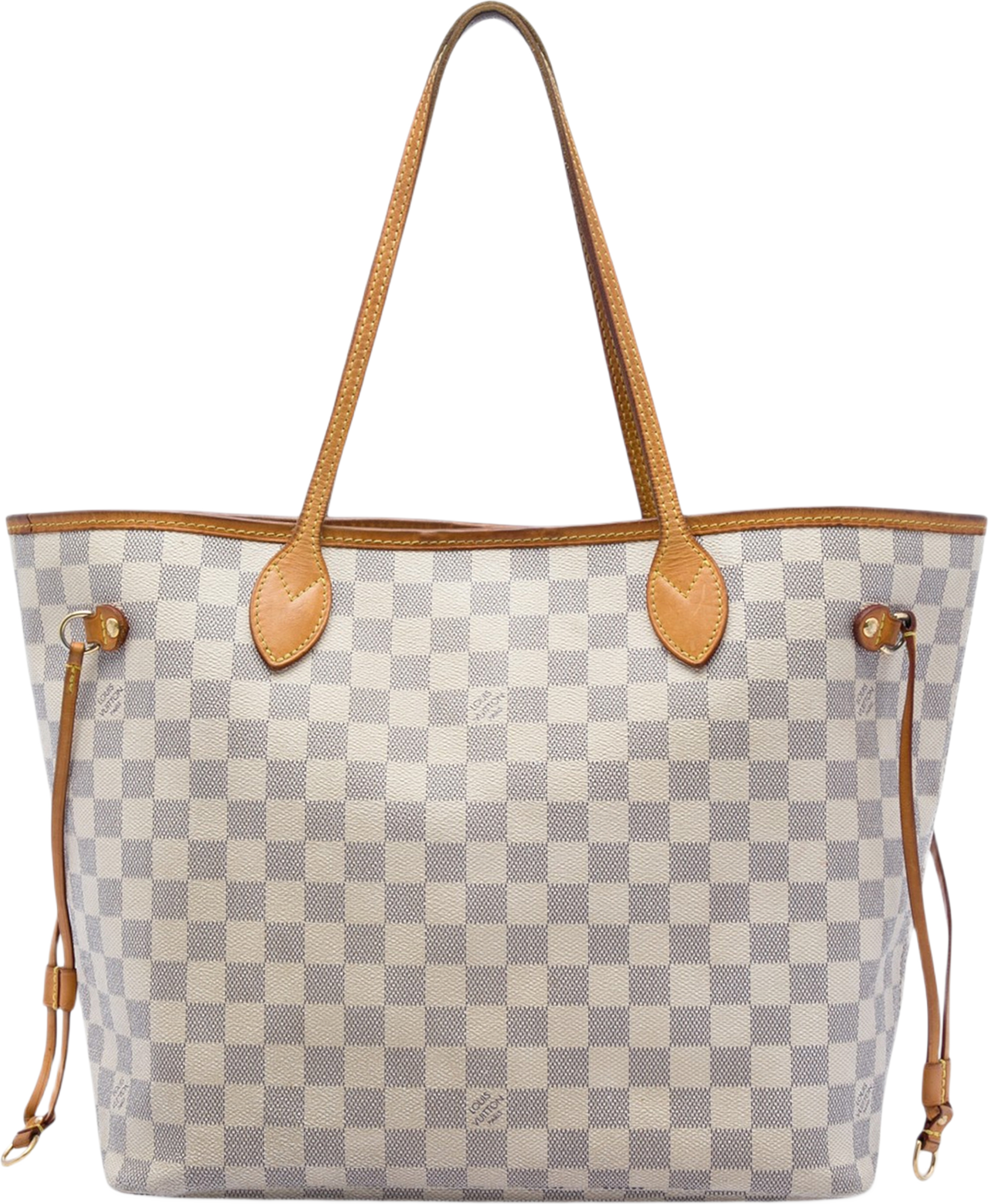 Louis Vuitton Damier Azur Neverfull Mm, från Luxclusif, i färgen vit. Klicka för att öppna bilden i stort format