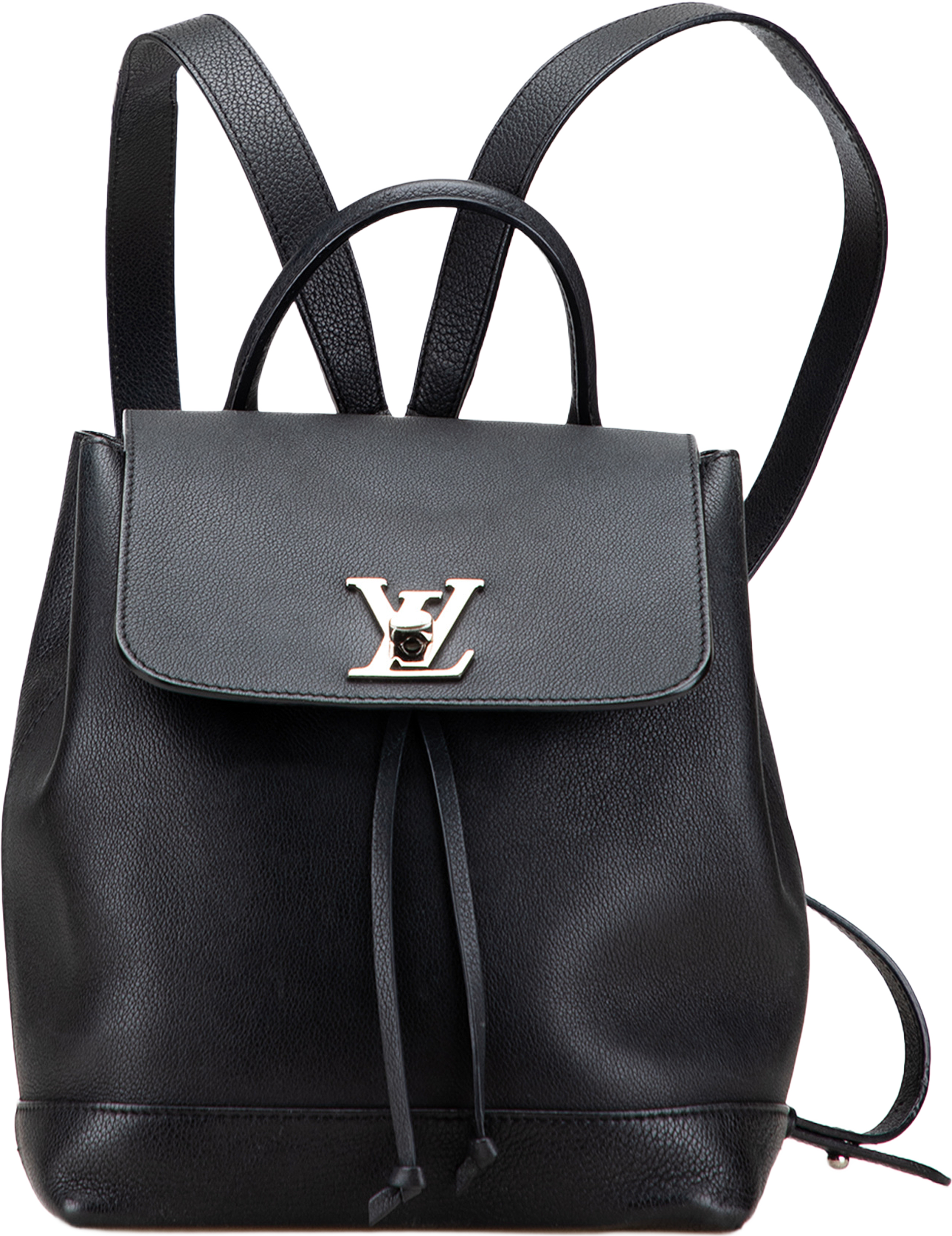 Louis Vuitton Taurillon Lockme Backpack, från Luxclusif, i färgen black. Klicka för att öppna bilden i stort format