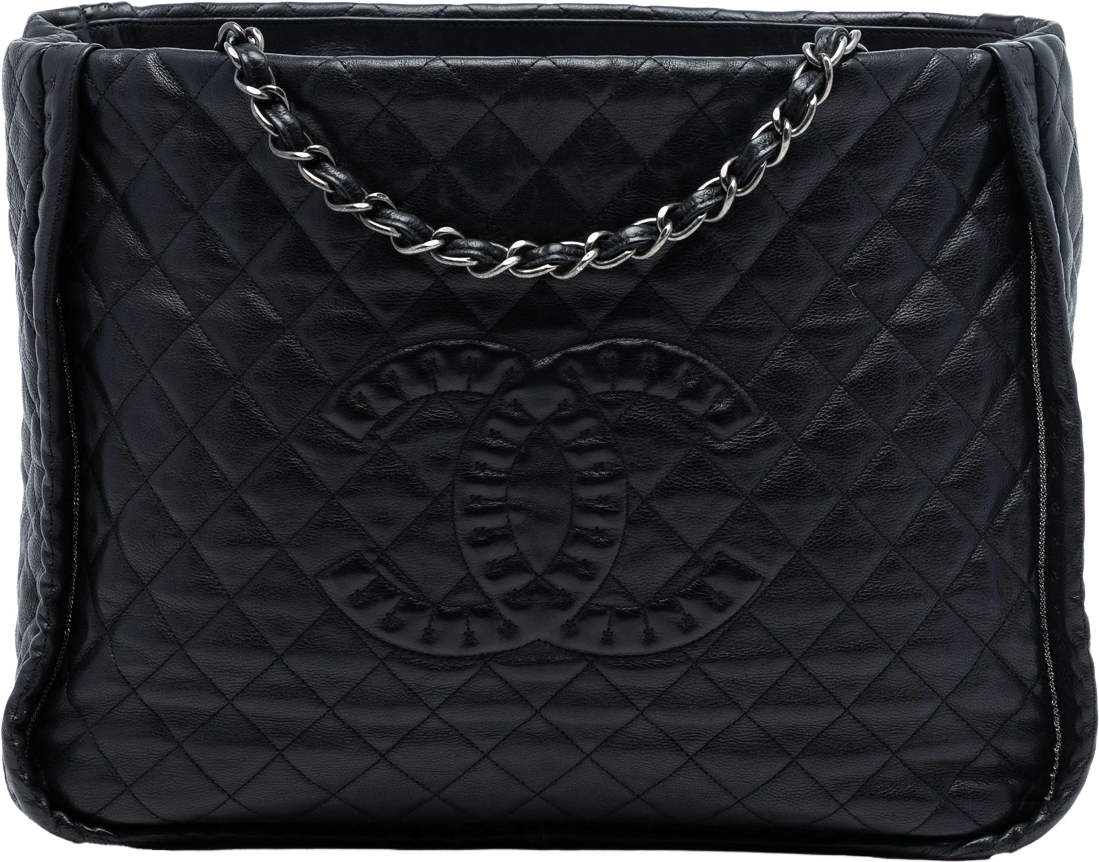 Chanel Cc Quilted Calfskin Istanbul Tote, från Luxclusif, i färgen black. Klicka för att öppna bilden i stort format