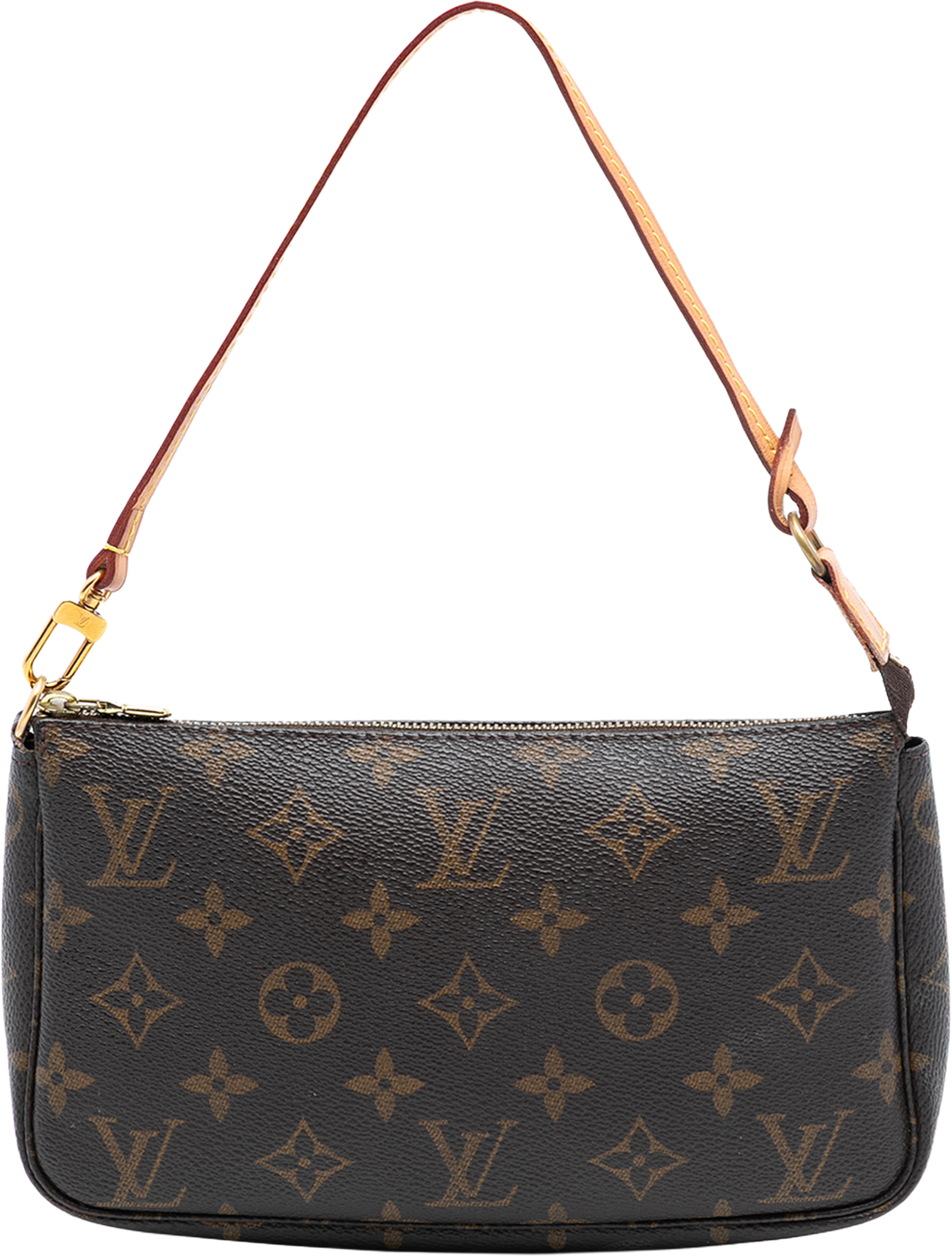 Louis Vuitton Monogram Pochette Accessoires, från Luxclusif, i färgen brown. Klicka för att öppna bilden i stort format