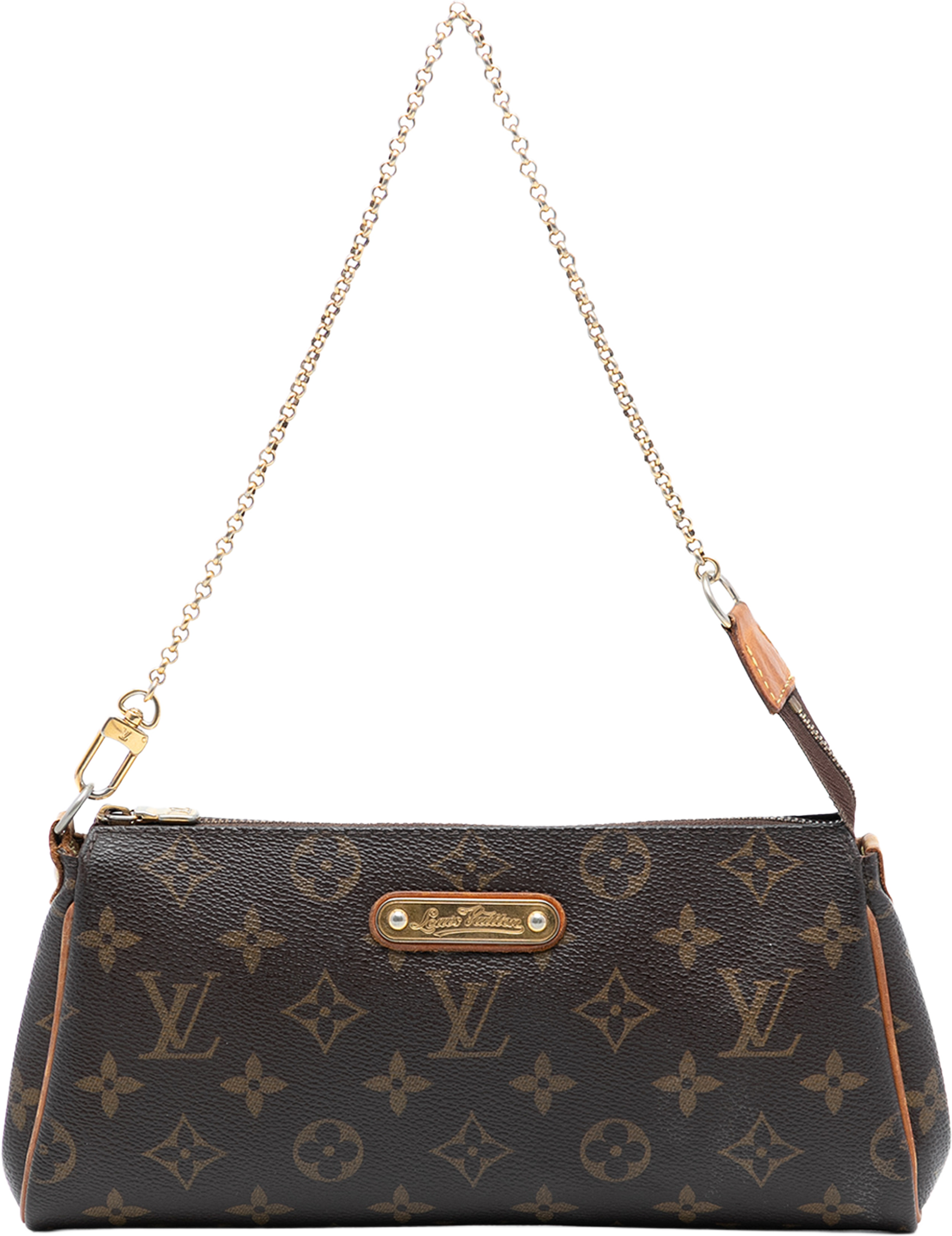 Louis Vuitton Monogram Eva, från Luxclusif, i färgen brown. Klicka för att öppna bilden i stort format