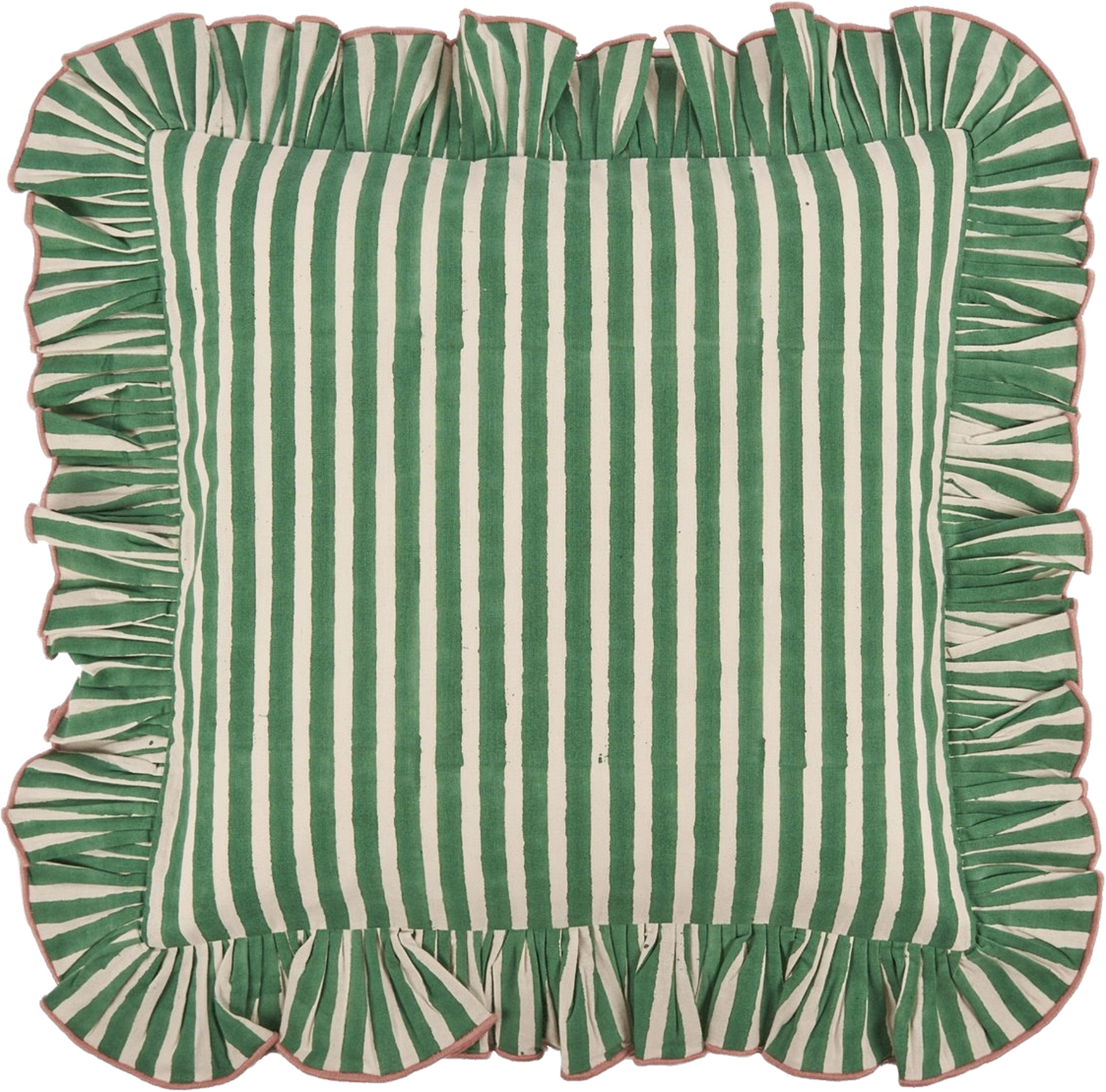 Devon Kuddfodral - 40x40 Cm, från Pick A Poppy, i färgen green. Klicka för att öppna bilden i stort format