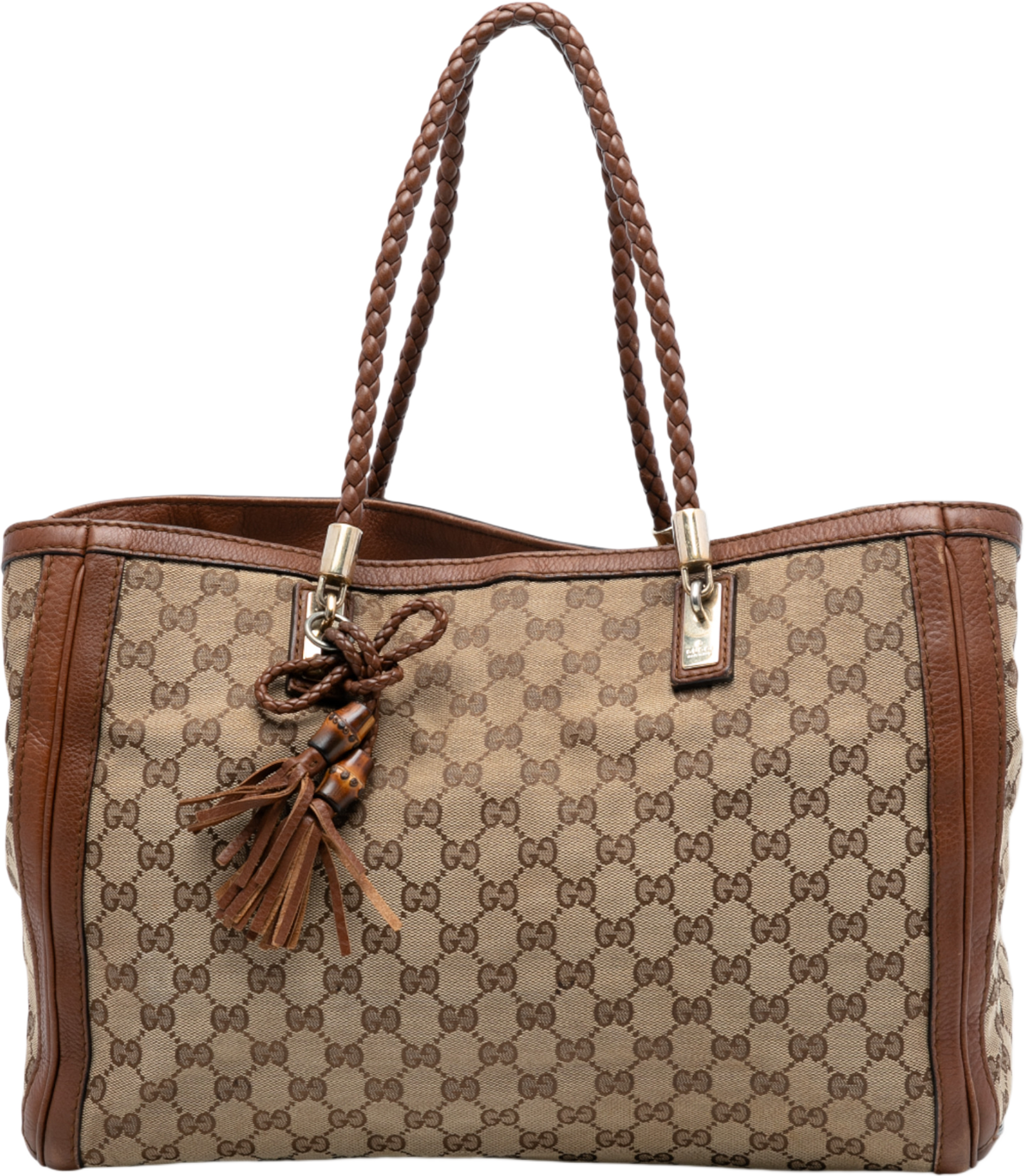 Gucci Medium Gg Canvas Bella Tote, från Luxclusif, i färgen beige. Klicka för att öppna bilden i stort format