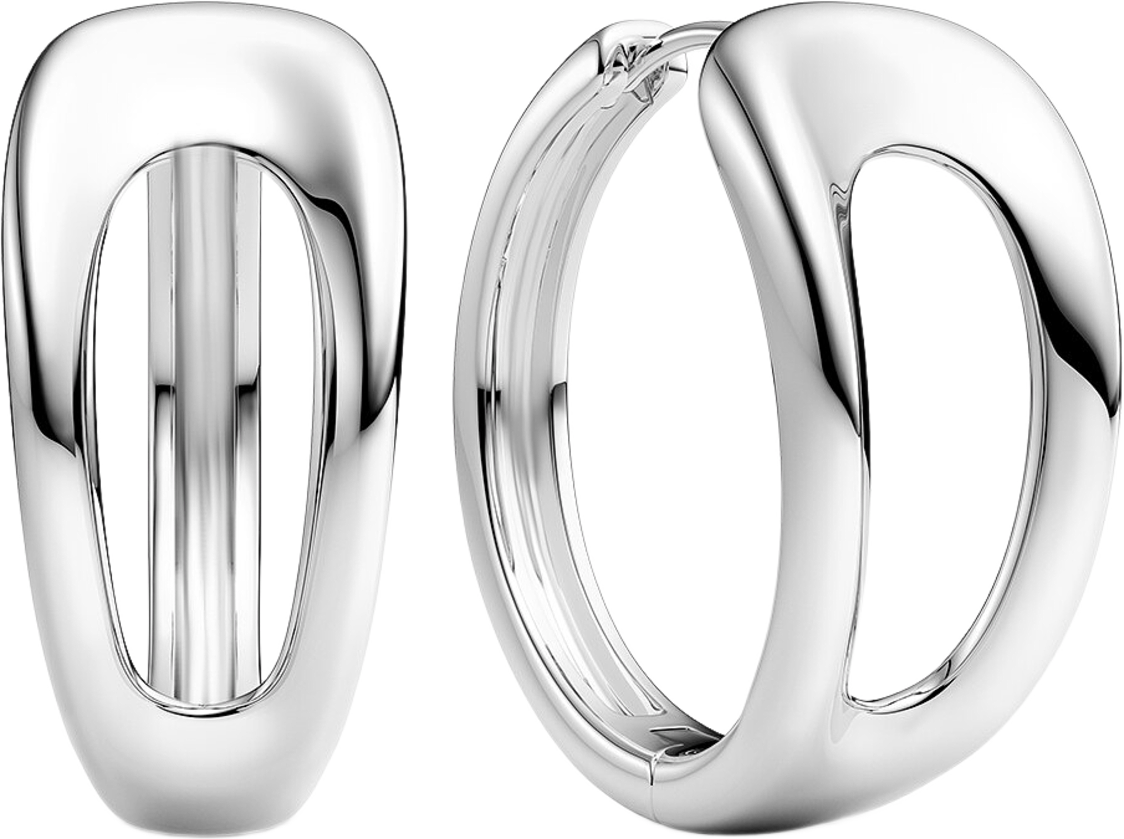 Borsa Creolo Earrings, från Sif Jakobs Jewellery, i färgen silver. Klicka för att öppna bilden i stort format