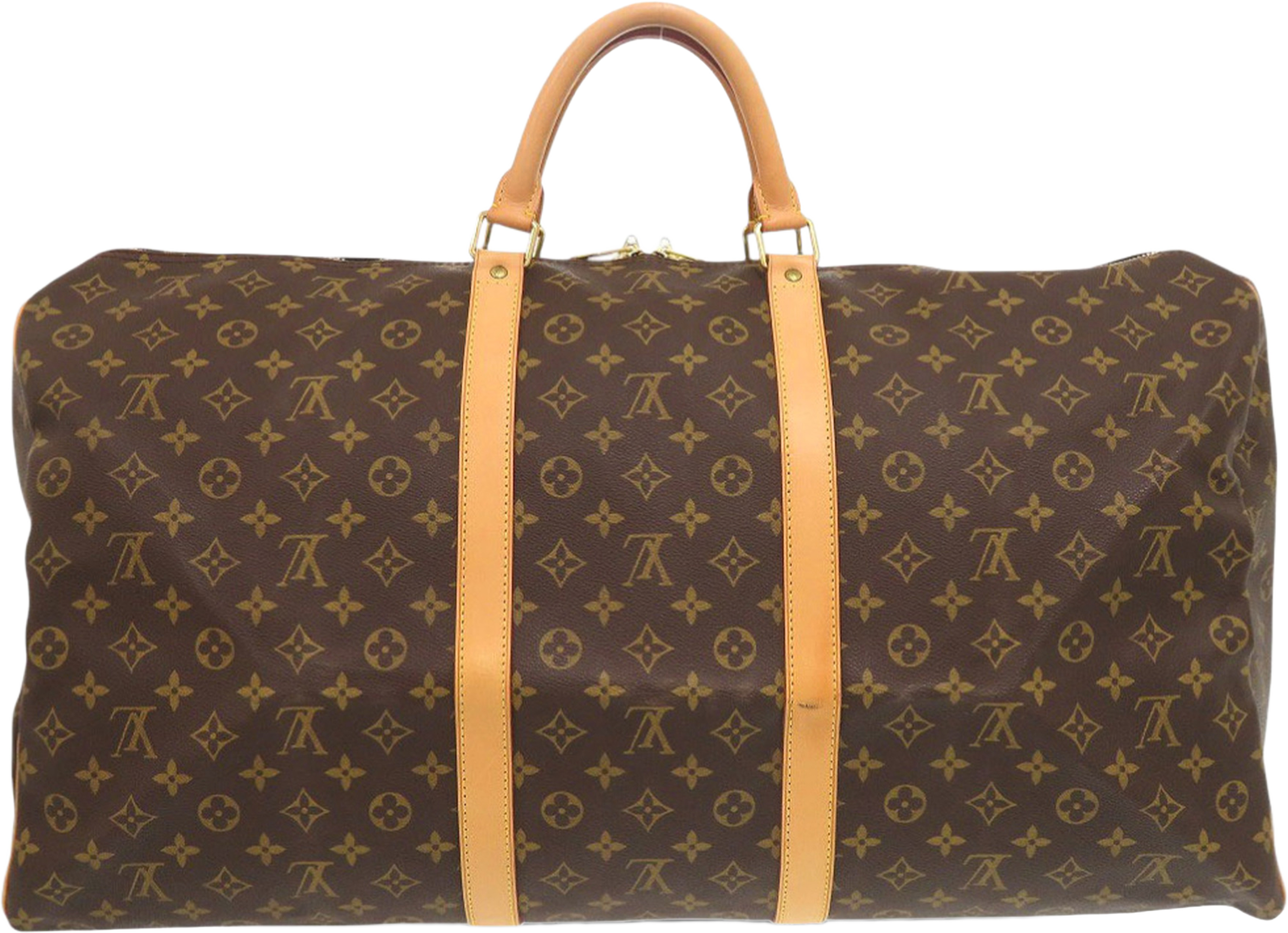 Louis Vuitton Monogram Keepall 60, från Luxclusif, i färgen brown. Klicka för att öppna bilden i stort format