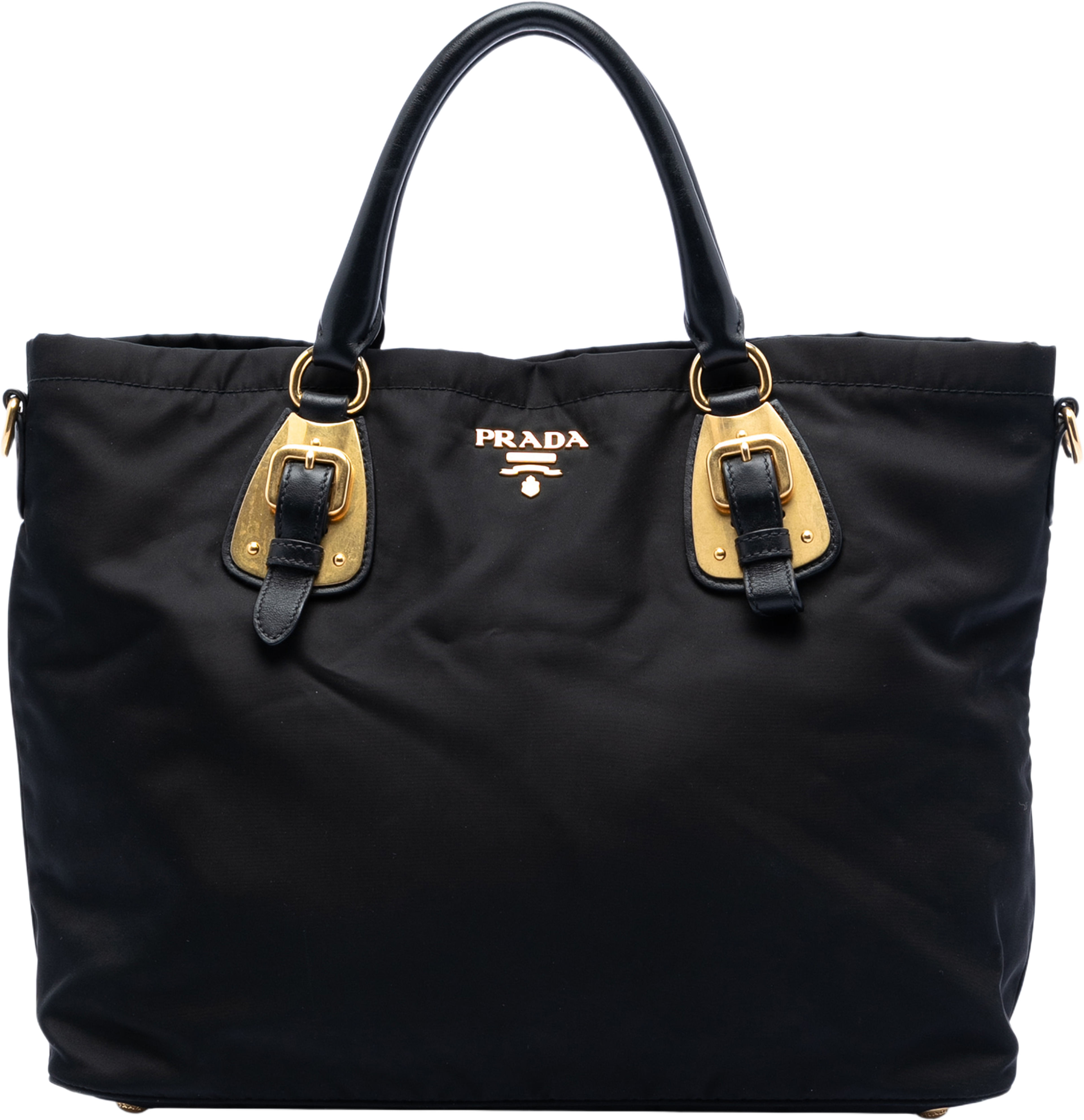 Prada Tessuto Satchel, från Luxclusif, i färgen black. Klicka för att öppna bilden i stort format