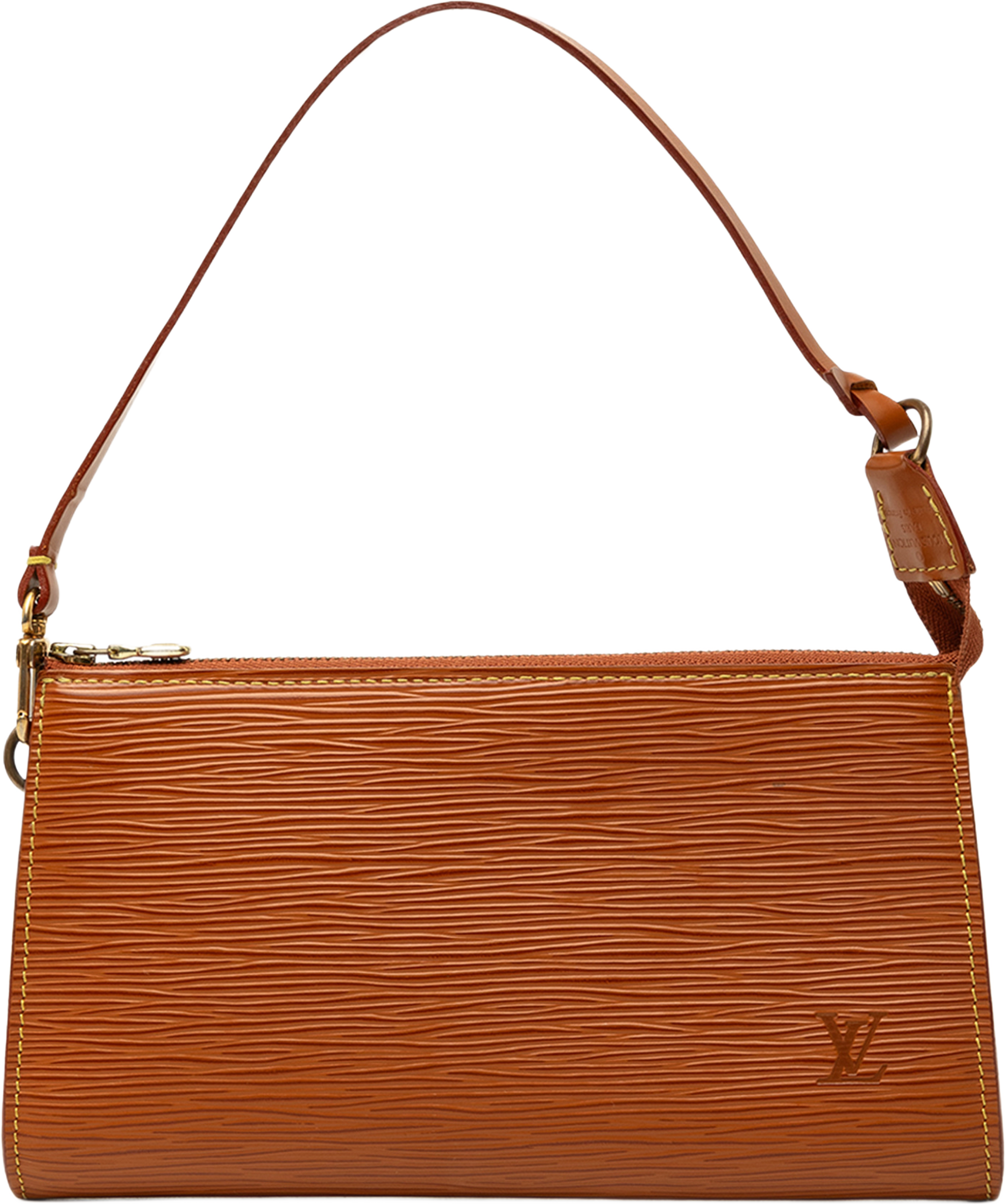 Louis Vuitton Epi Pochette Accessoires, från Luxclusif, i färgen brun. Klicka för att öppna bilden i stort format