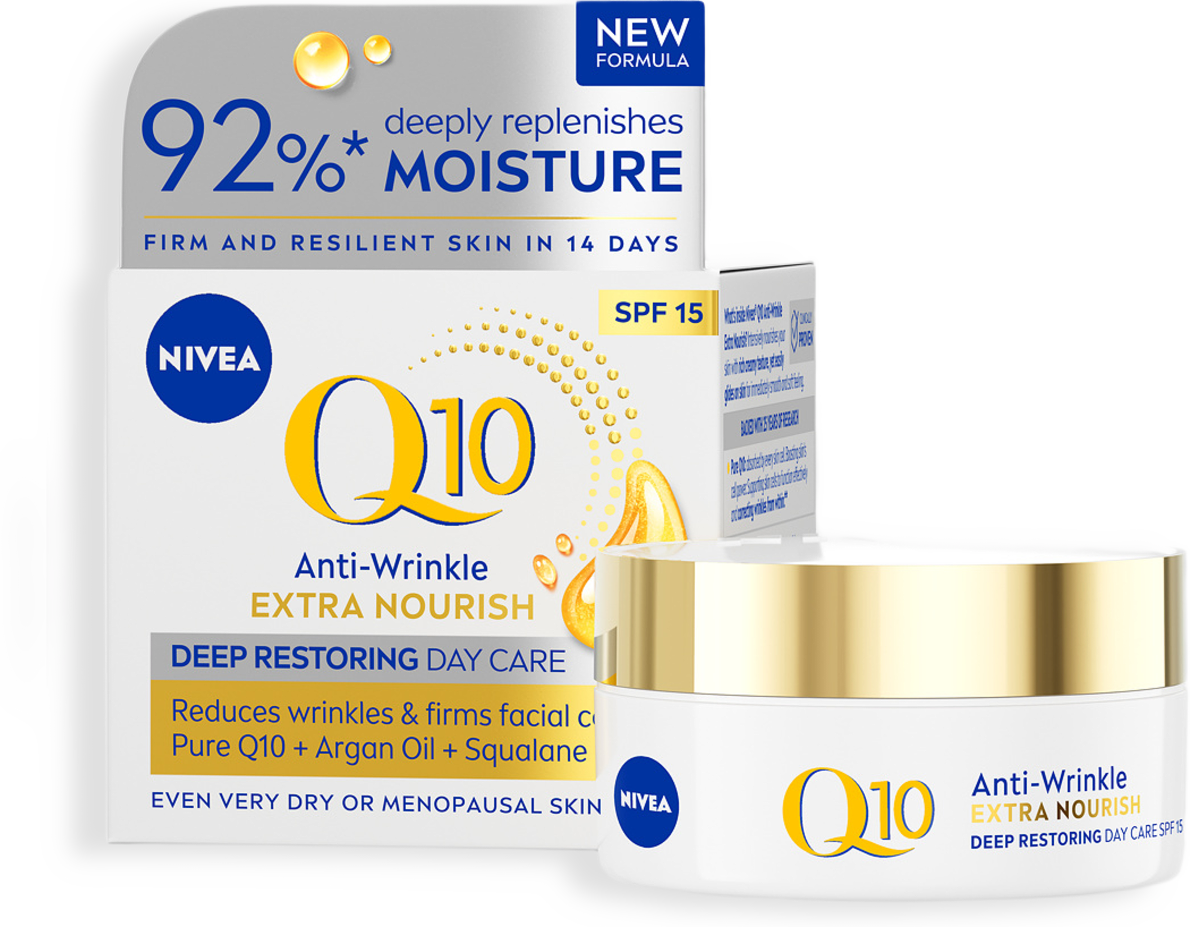 Dagkräm Q10 Extra Nourish Day Cream SPF15  NIVEA