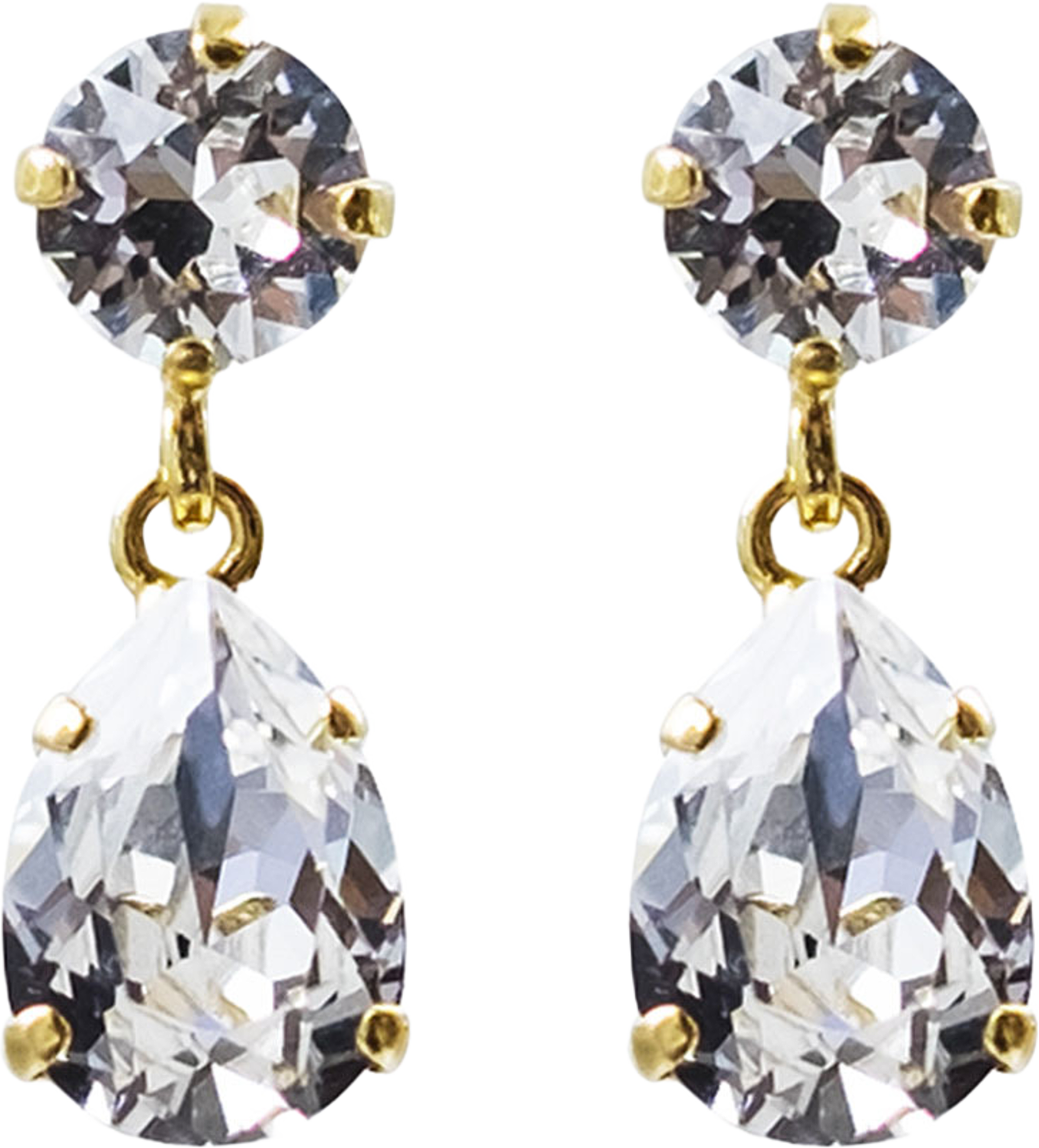 Mini Drop Earrings Crystal