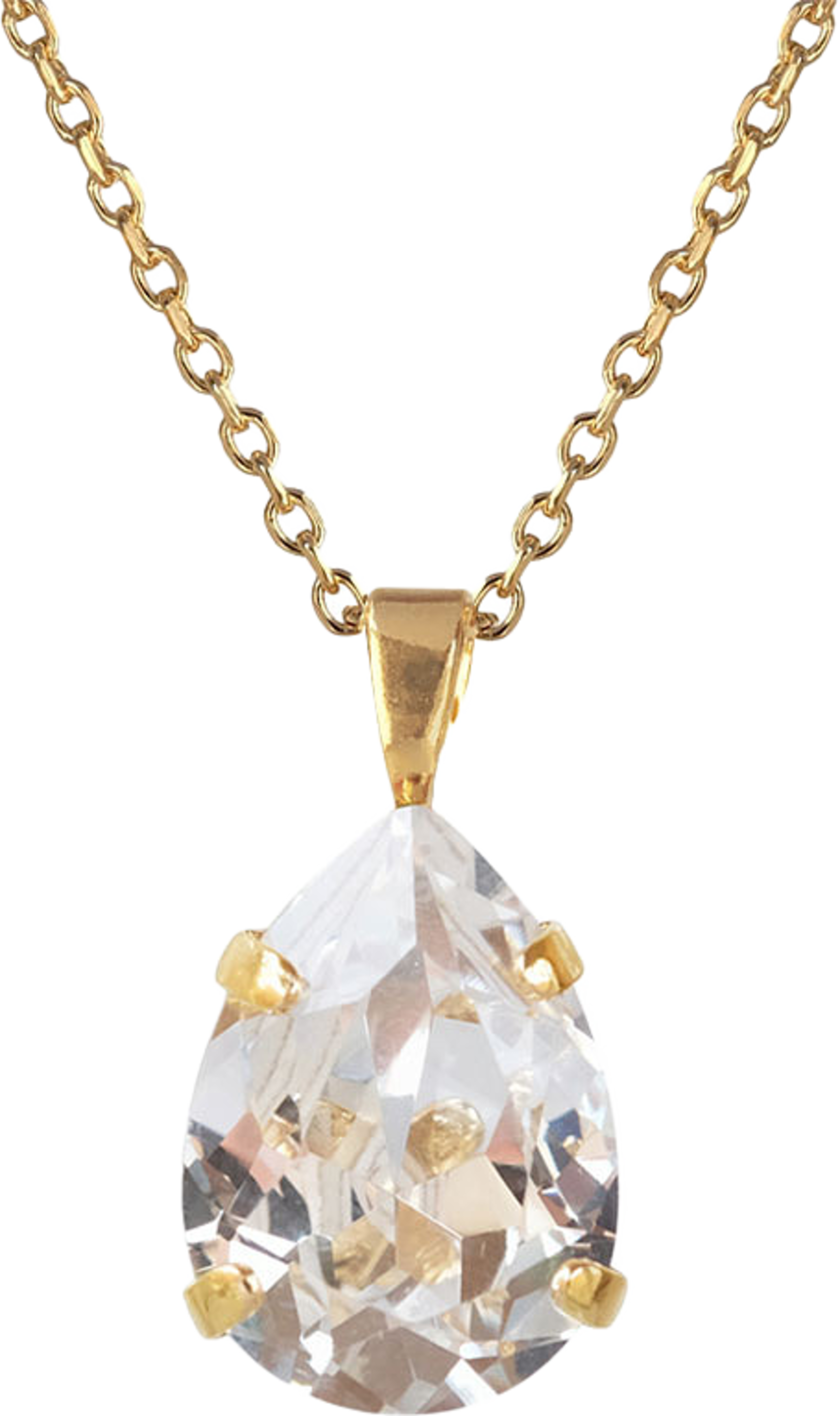 Mini Drop Necklace Crystal