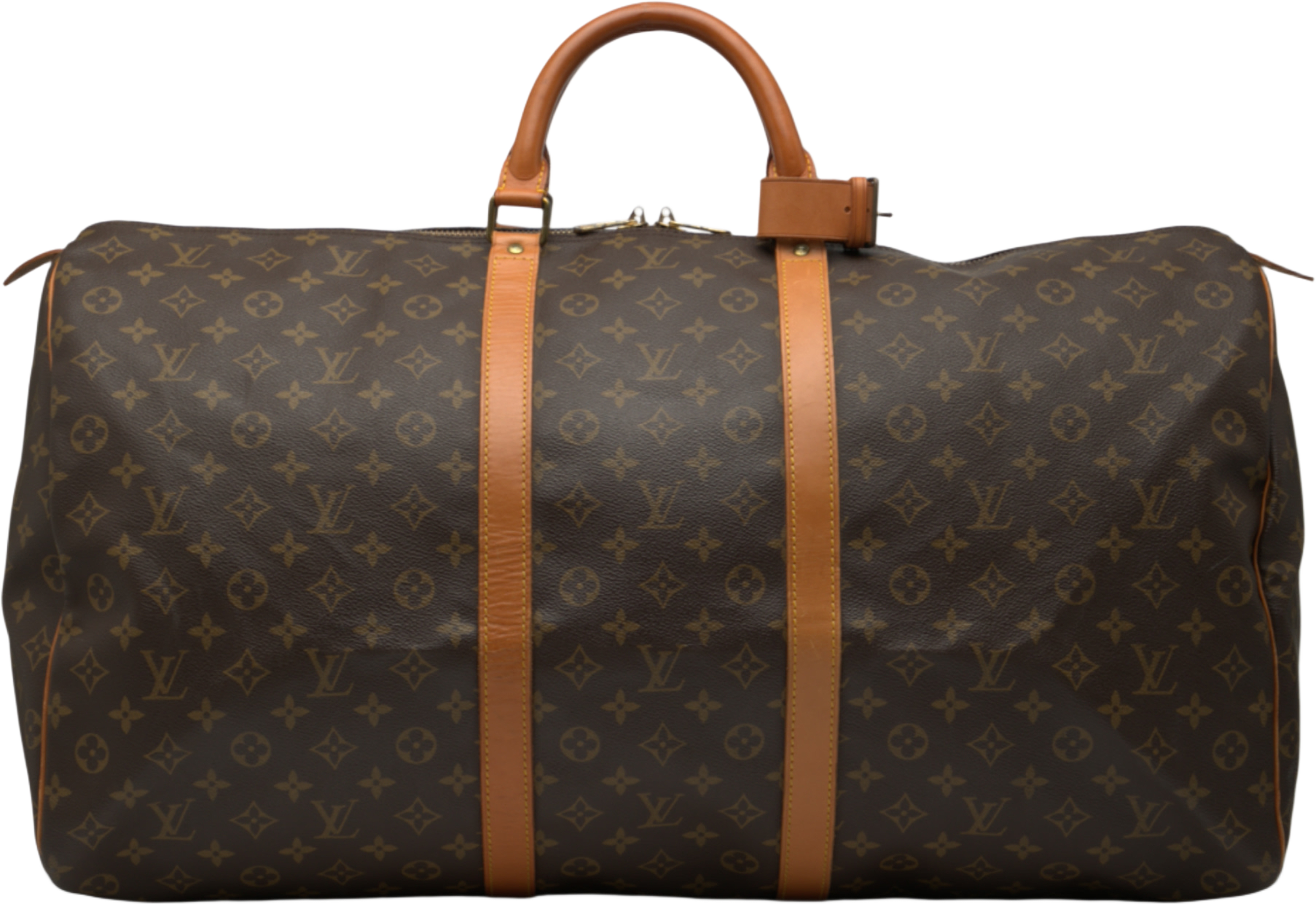 Louis Vuitton Monogram Keepall 60, från Luxclusif, i färgen brown. Klicka för att öppna bilden i stort format