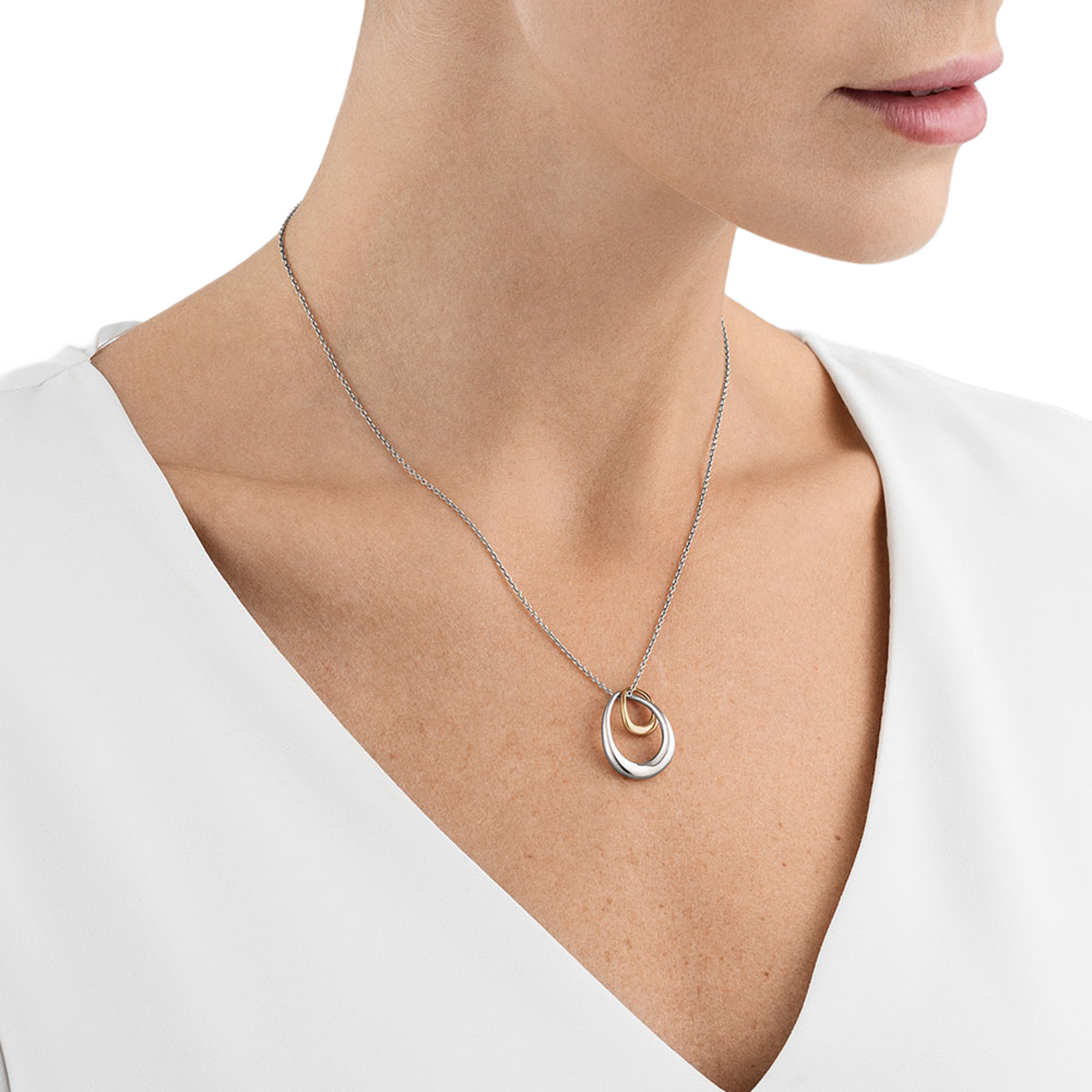 OFFSPRING PENDANT / HALSBAND SILVER & RÖTT GULD