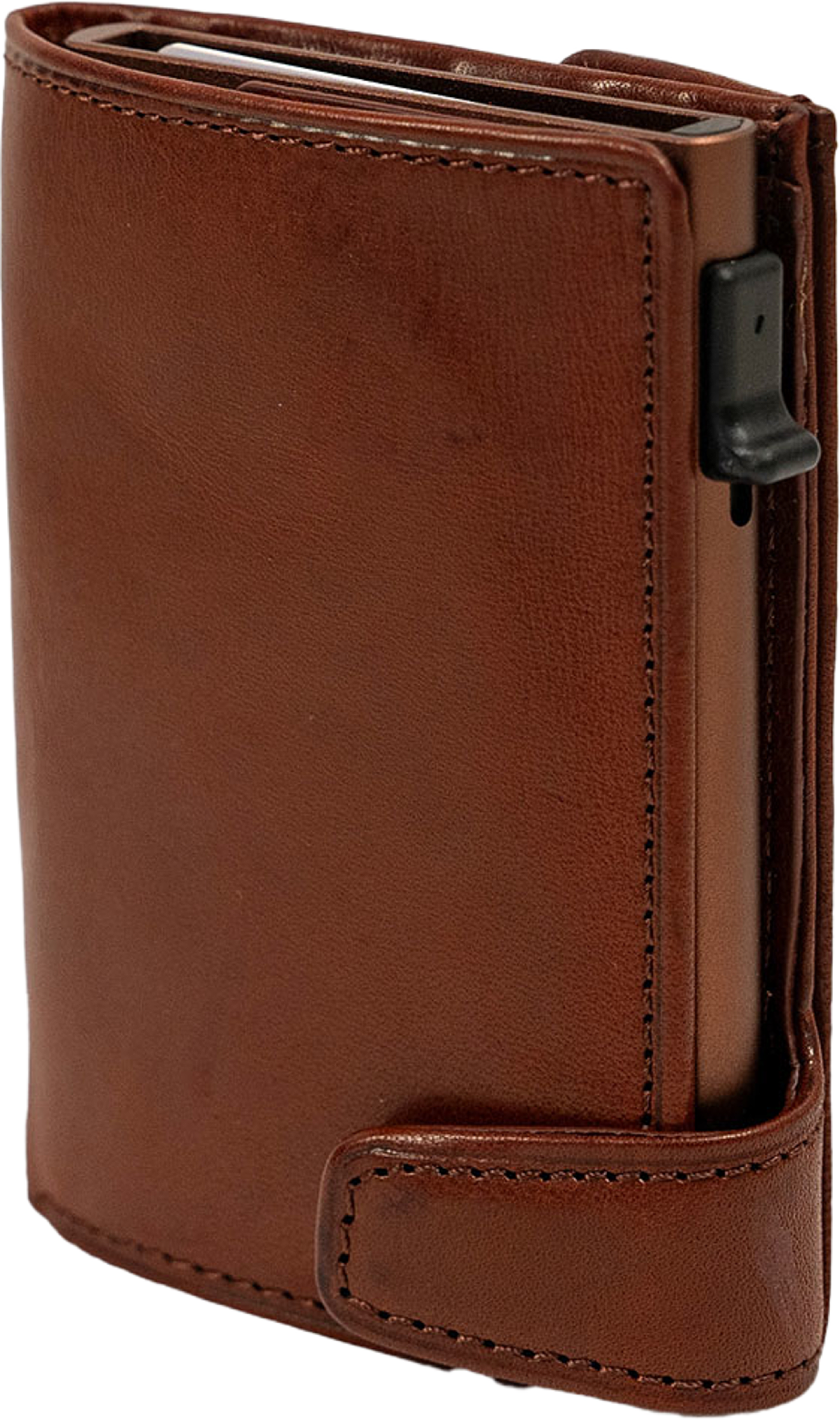Furbo Card Wallet, från Tony Perotti, i färgen Dark Brown. Klicka för att öppna bilden i stort format