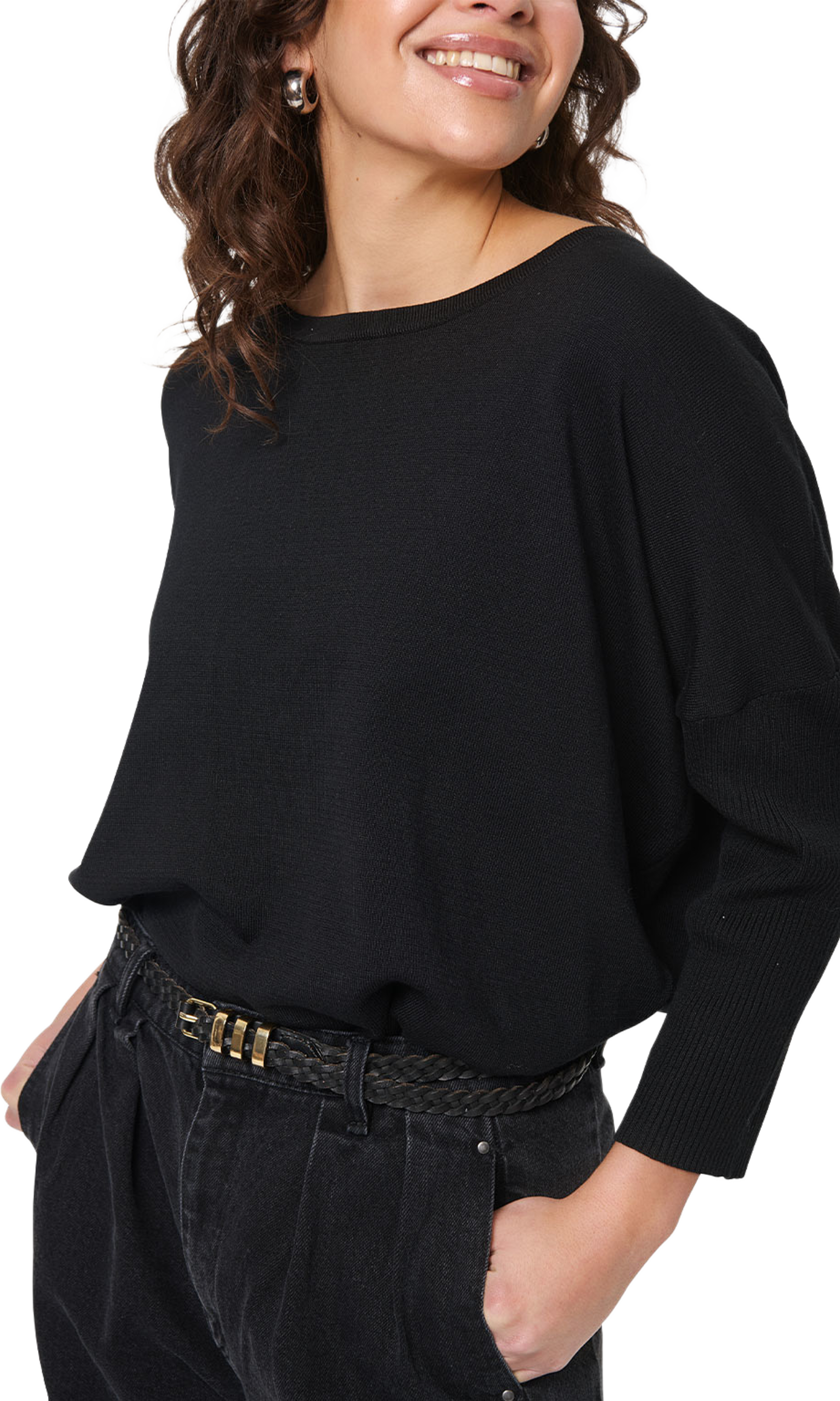 MilaSZ Pullover, från Saint Tropez, i färgen Black. Klicka för att öppna bilden i stort format