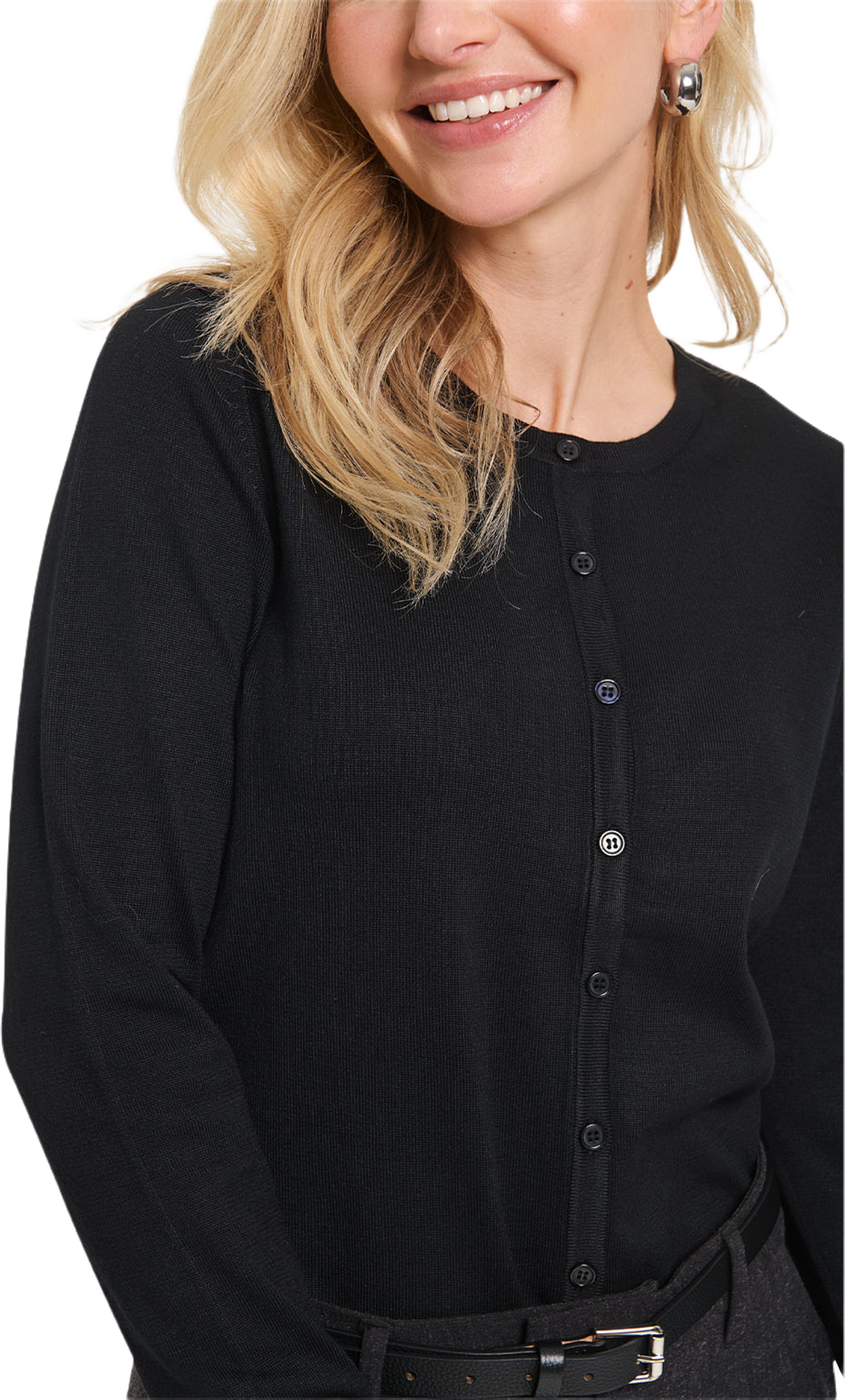 MilaSZ Cardigan, från Saint Tropez, i färgen Black. Klicka för att öppna bilden i stort format