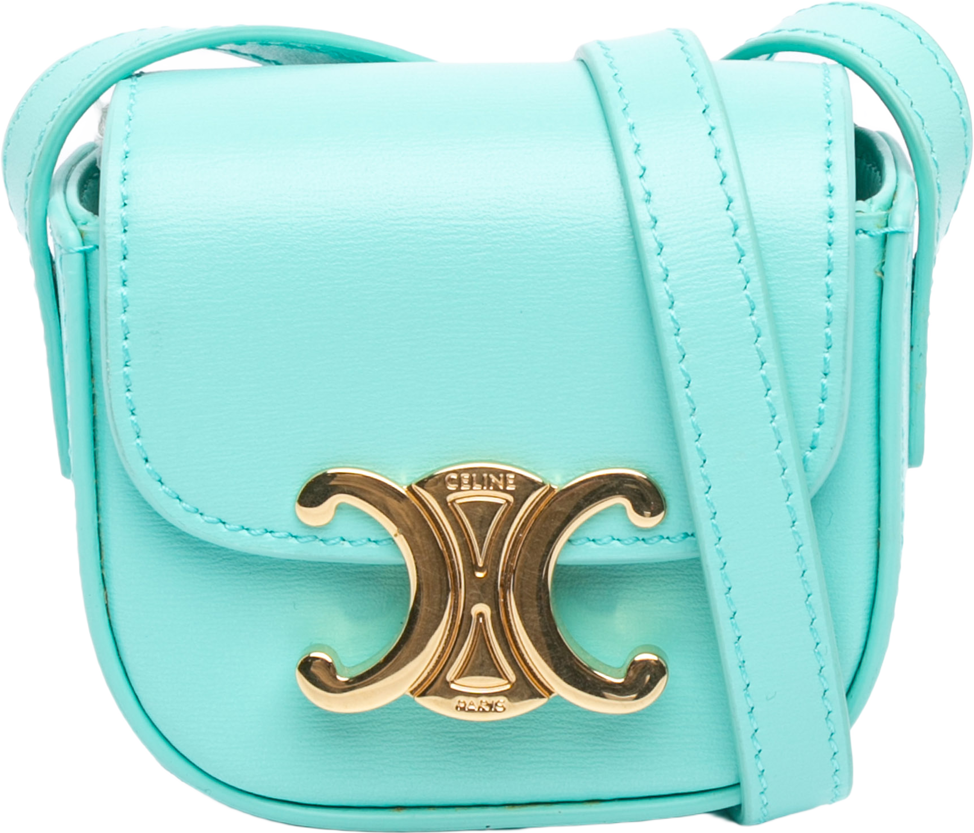 Celine Mini Calfskin Triomphe Crossbody