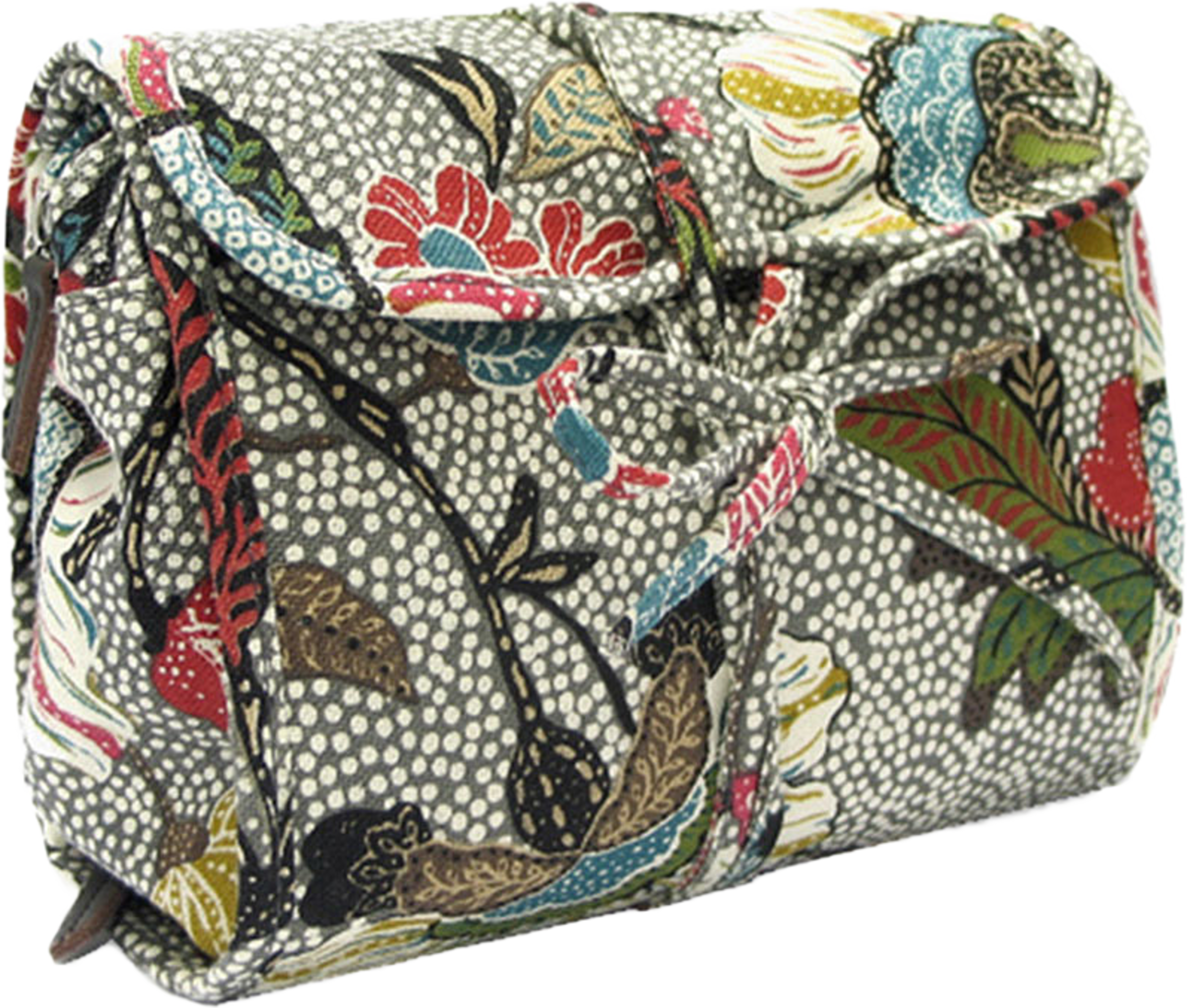 Hanging Cosmetic Grey Flower Linen