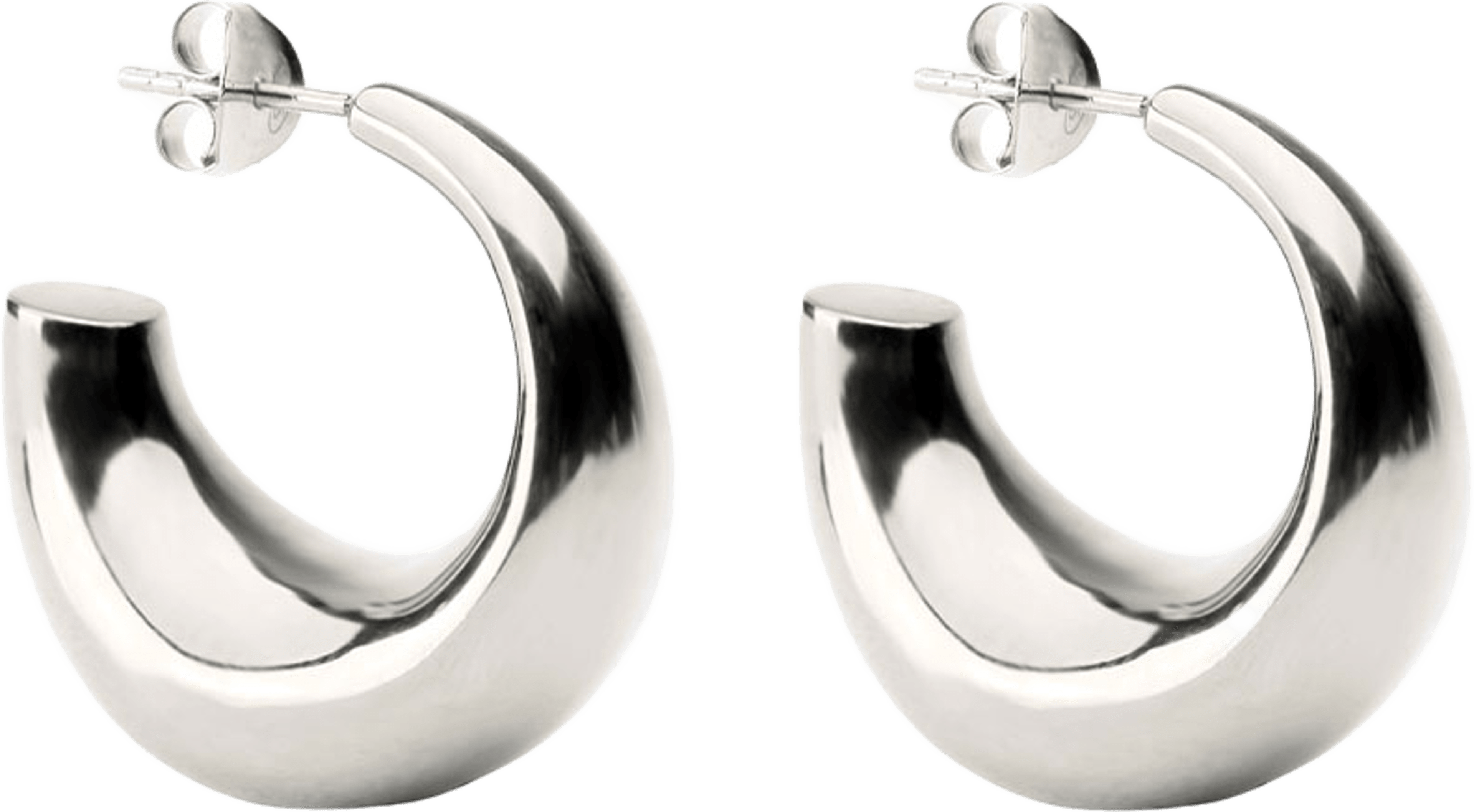 Bolded Earrings Silver