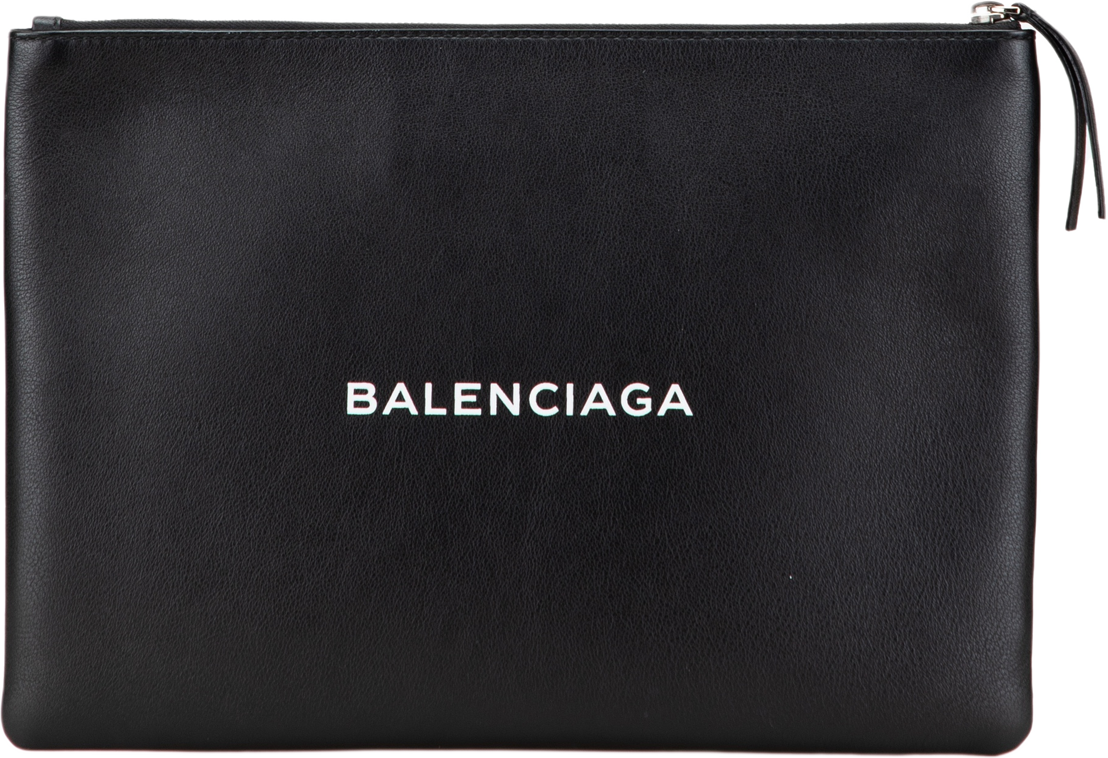 Balenciaga Leather Everyday Clutch, från Luxclusif, i färgen black.