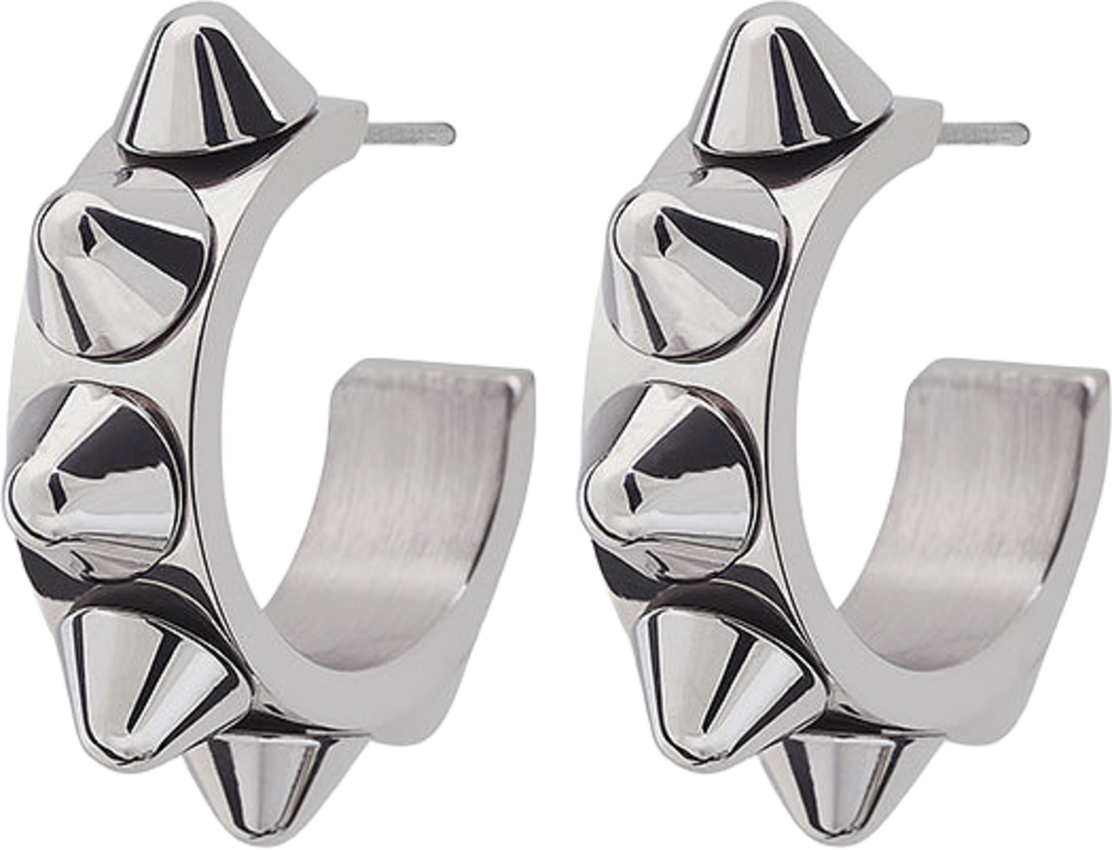 Peak Creole Earrings Small Steel
