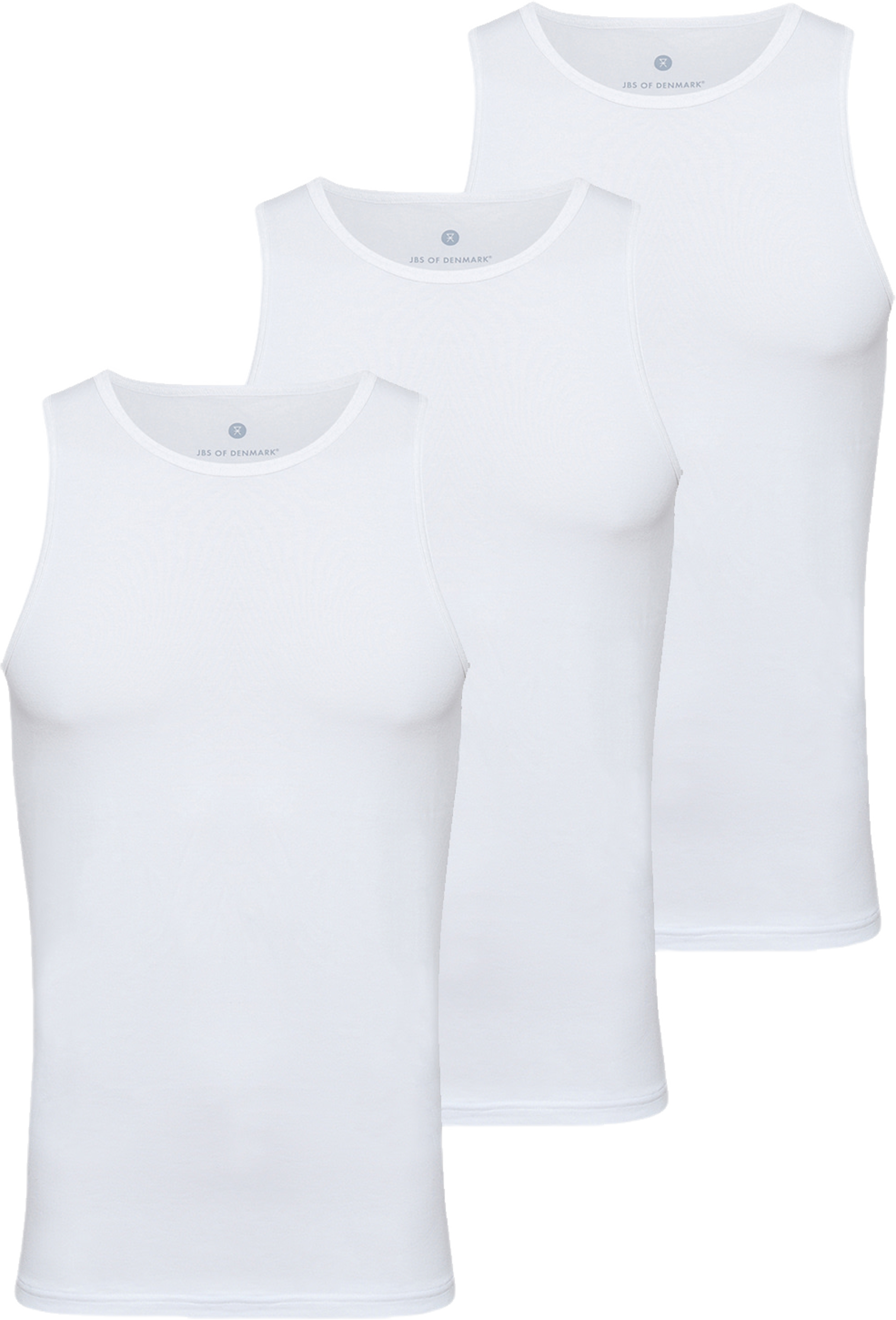 Bambu, Singlet, 3-pack, Vit