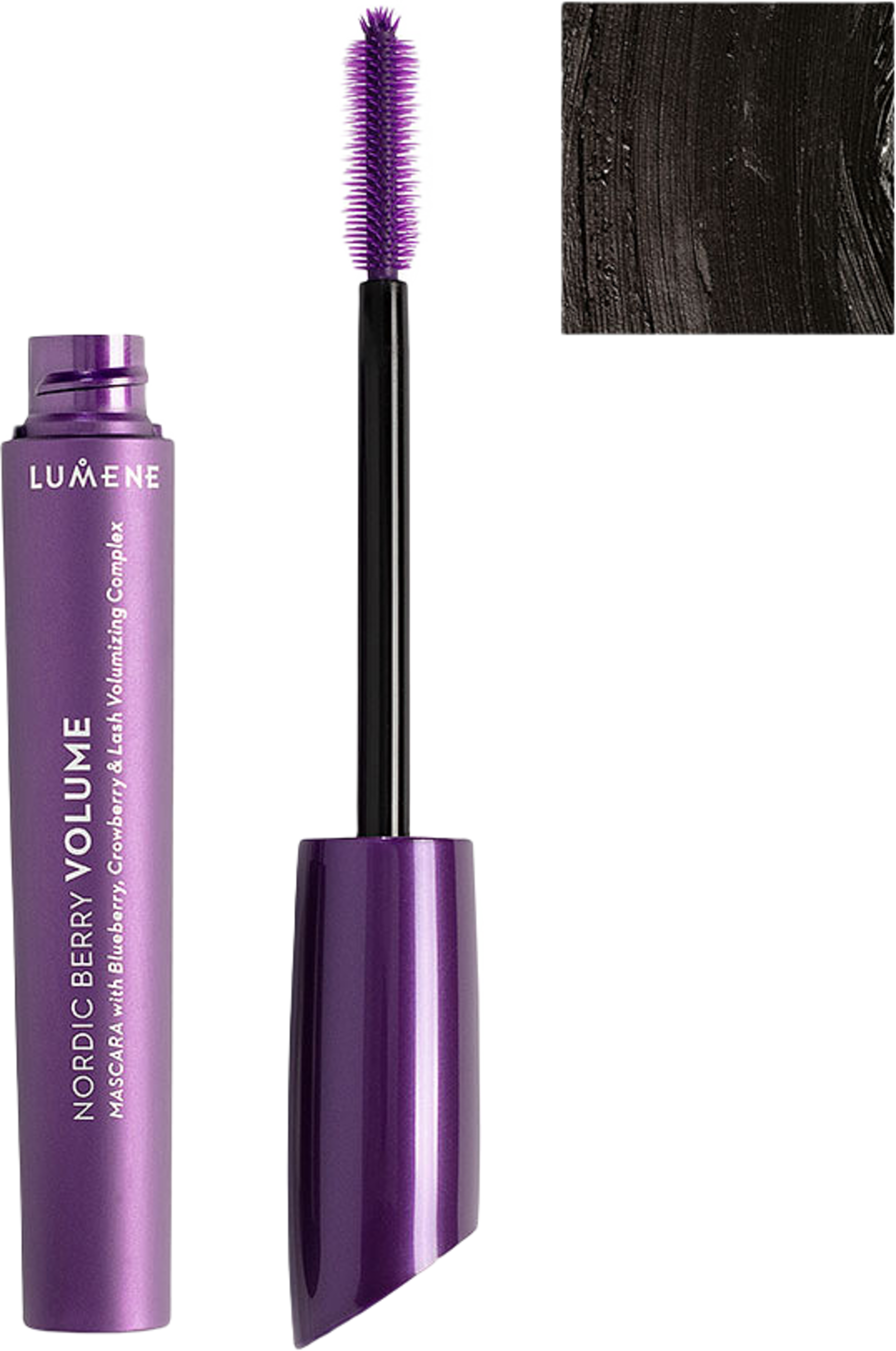 Nordic Berry Volume Mascara, från Lumene, i färgen Dark Brown. Klicka för att öppna bilden i stort format