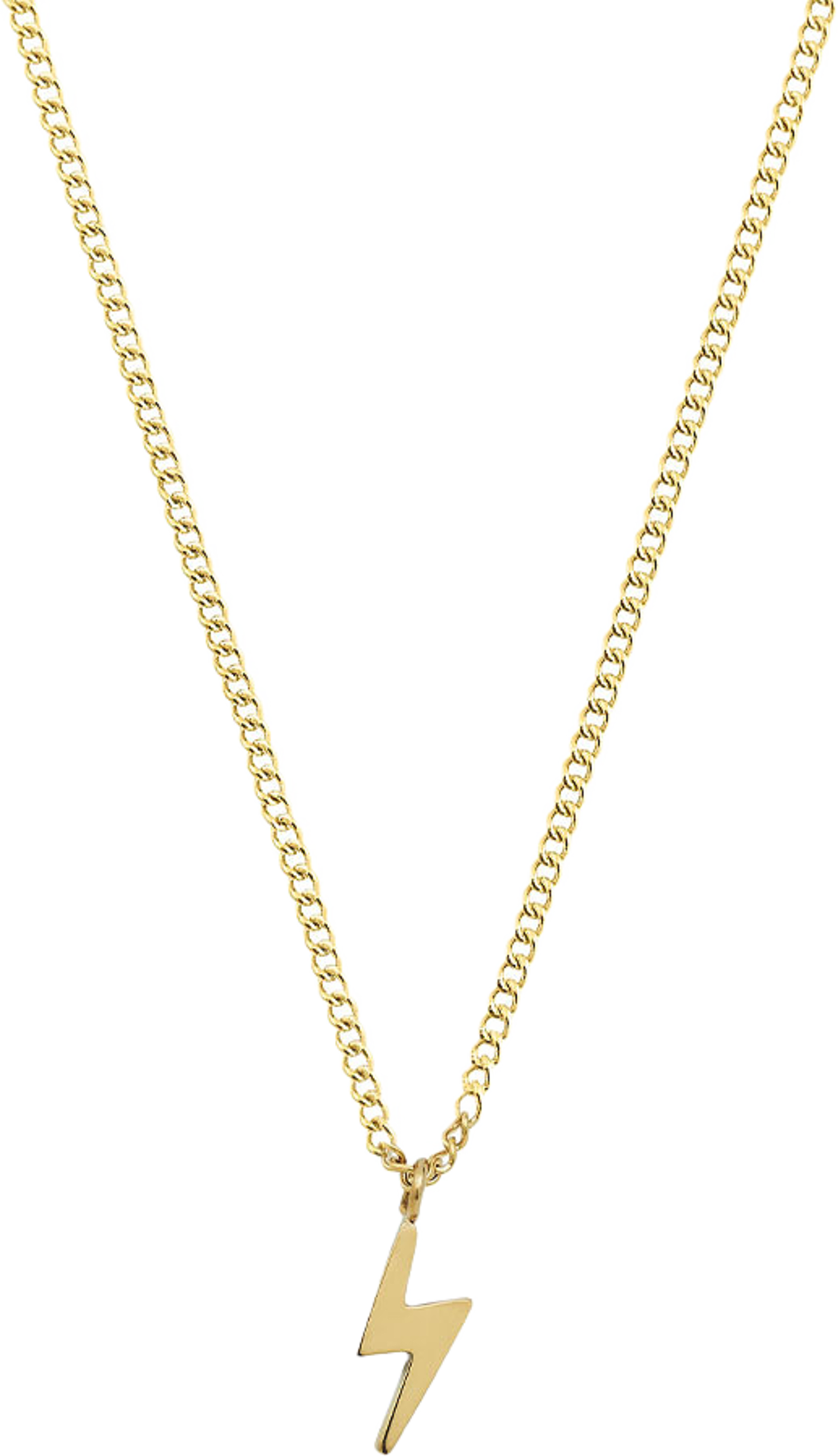 Lightning Mini Necklace Gold