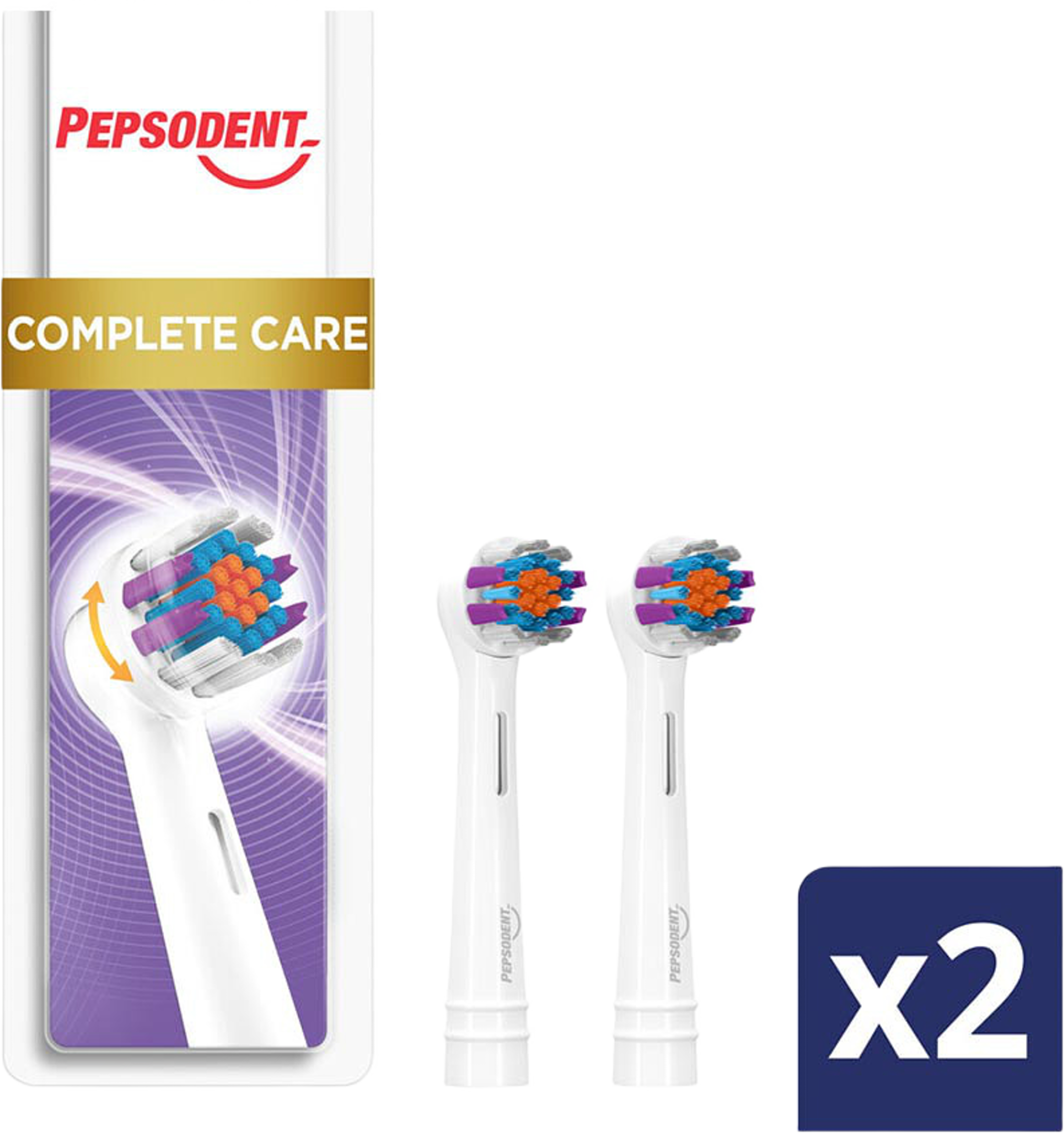 Eltandborsthuvud Complete Care 2-p