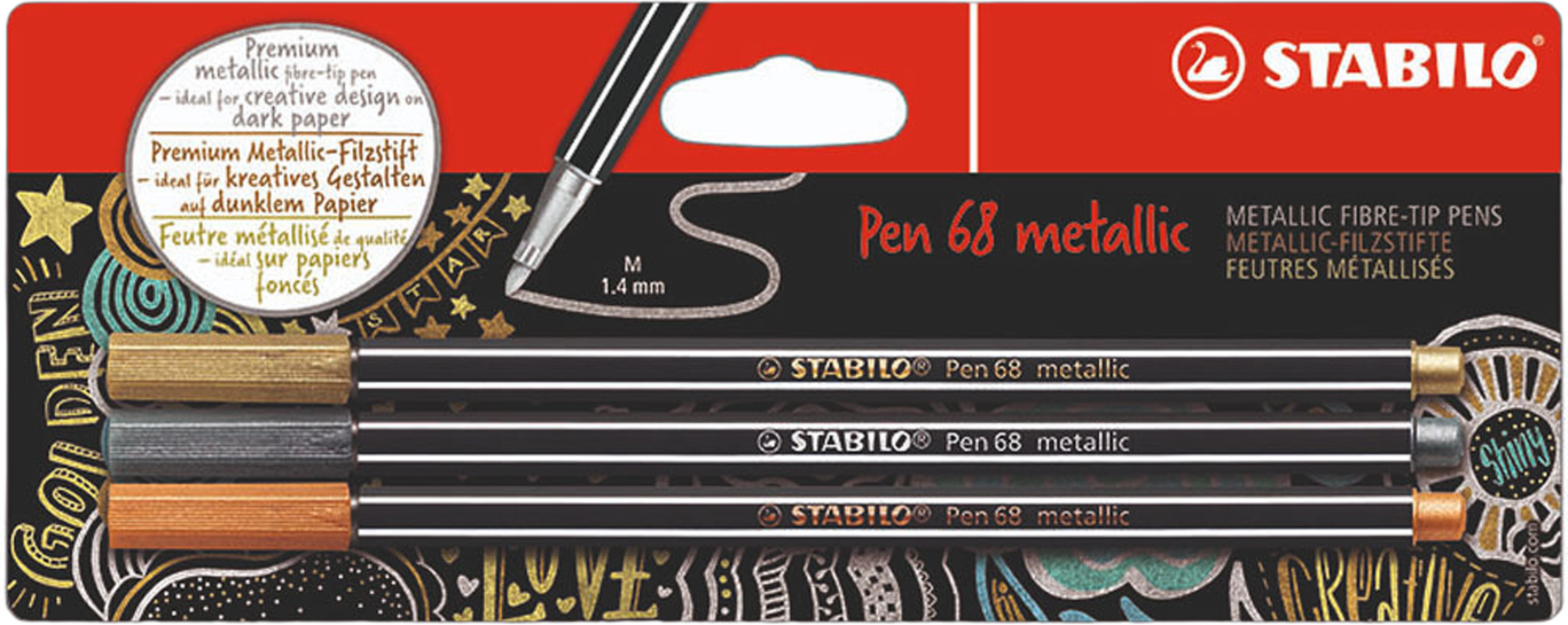 Pen 68 Metallic 3/fp