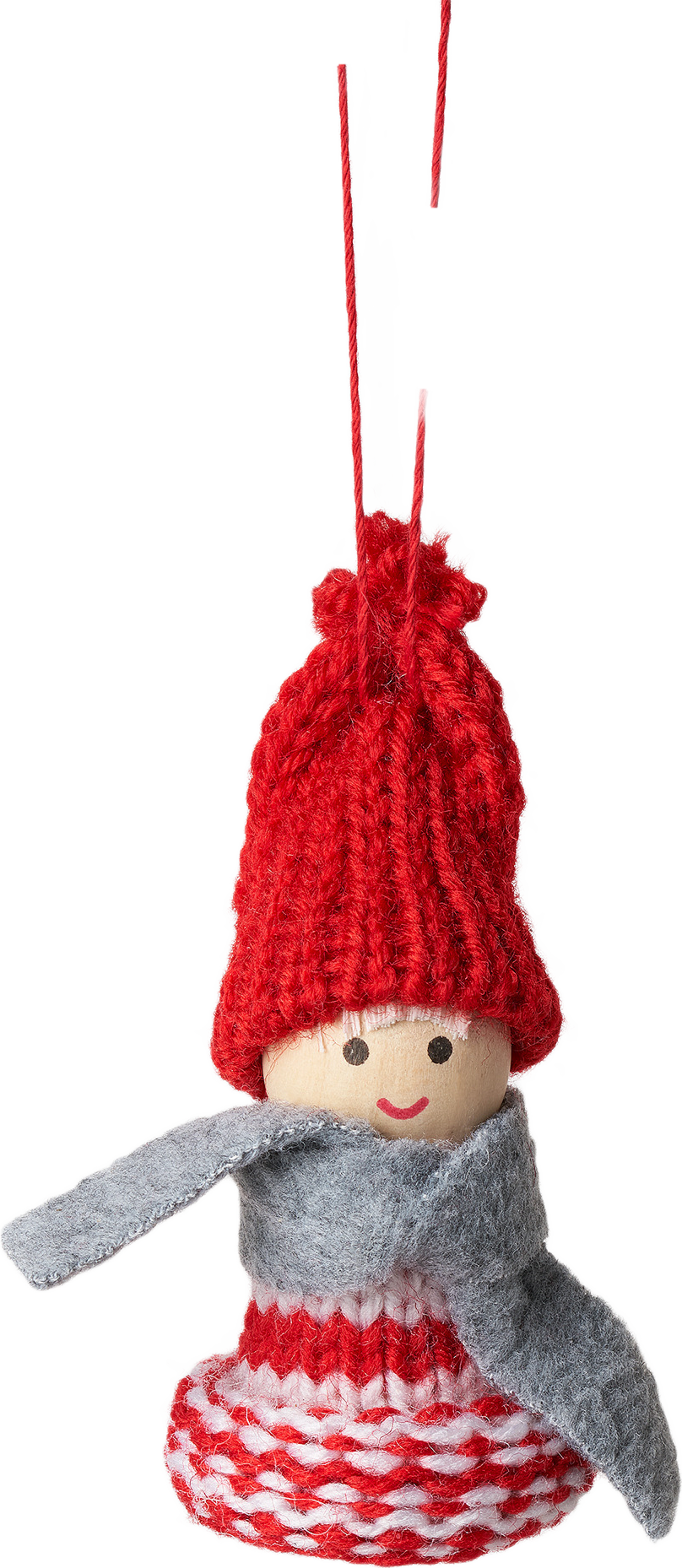Julgranshänge tomte, från Åhléns Home, i färgen Red. Klicka för att öppna bilden i stort format
