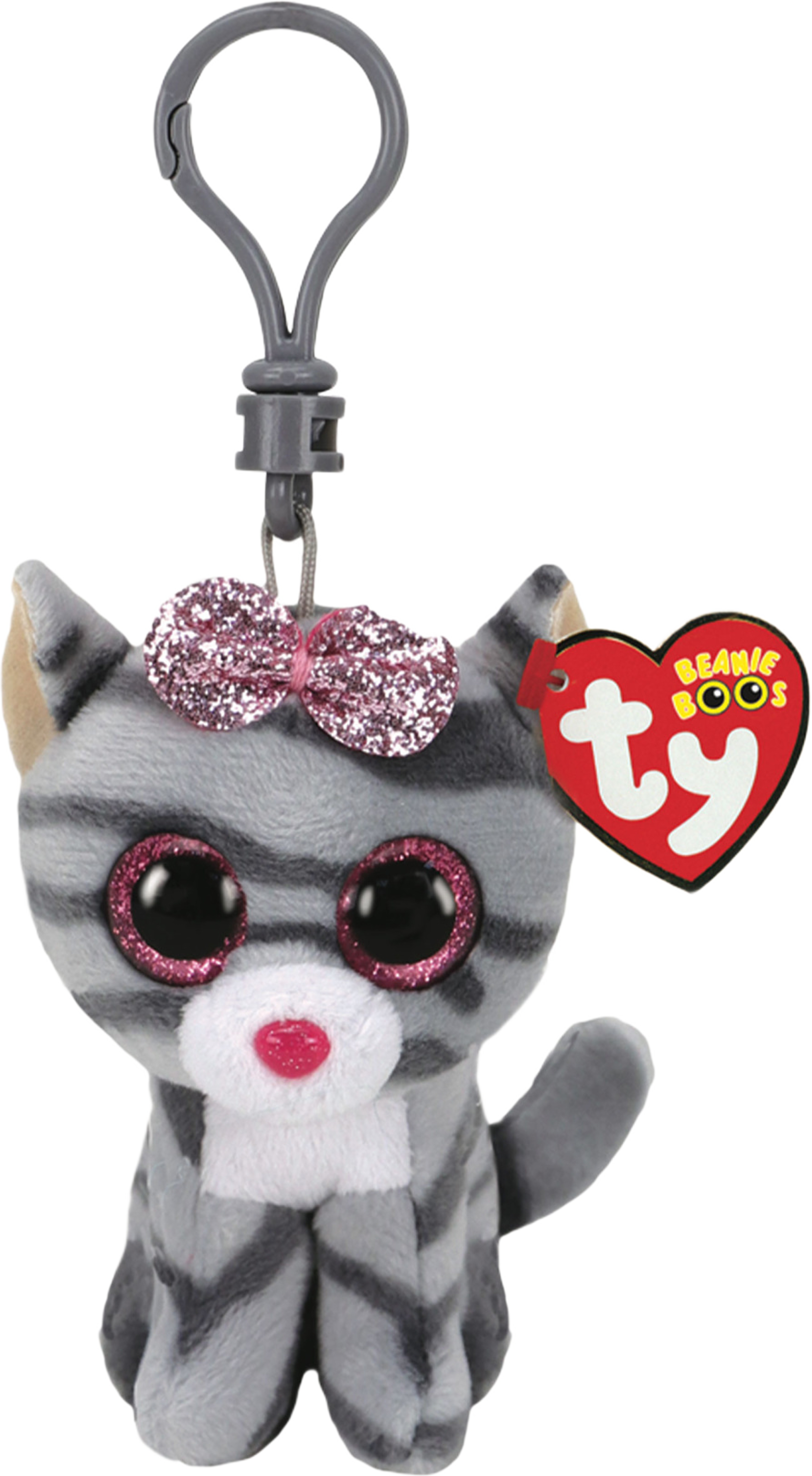 Beanie Boos Clip KIKI - grey cat