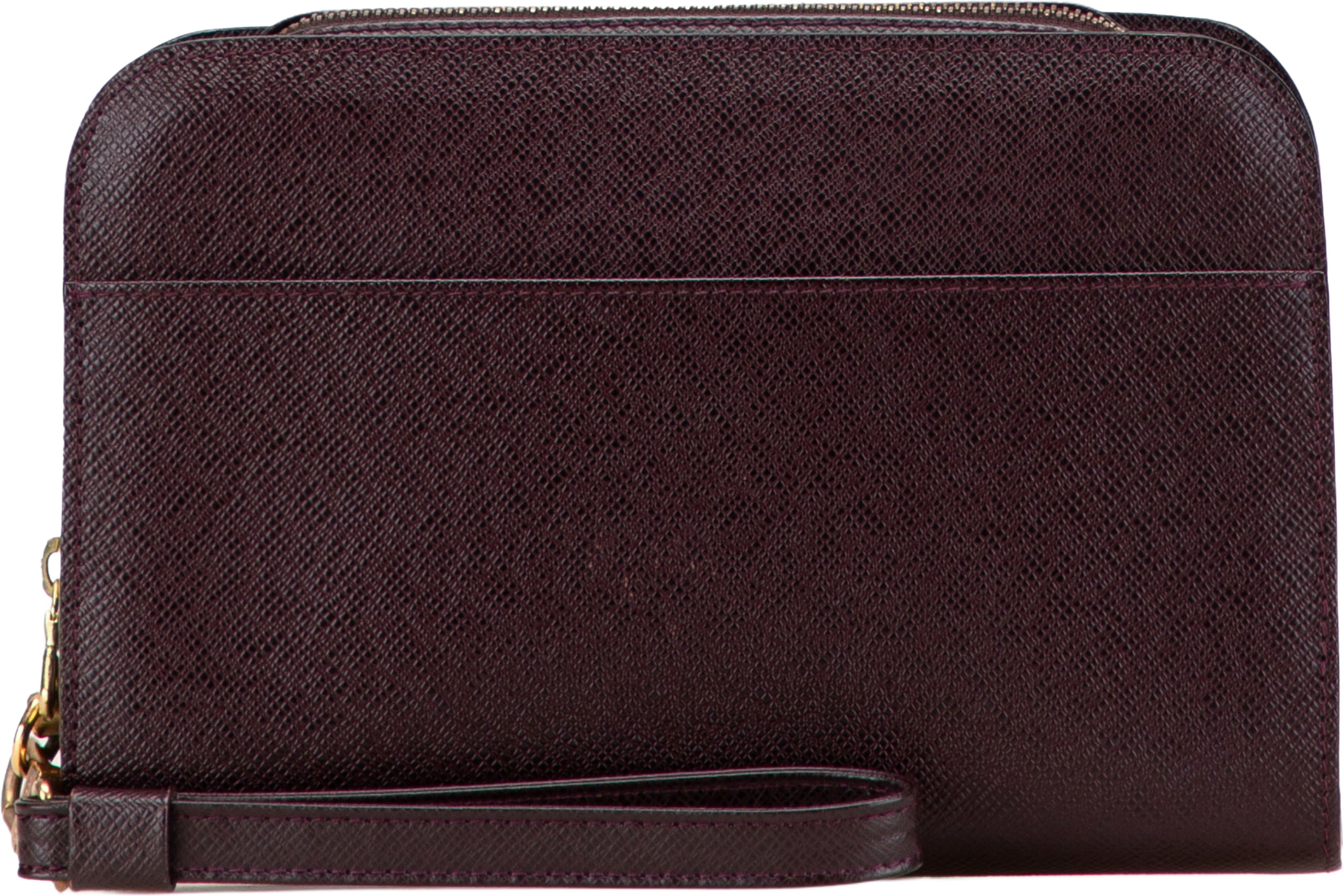 Louis Vuitton Taiga Pochette Baikal, från Luxclusif, i färgen bordeaux. Klicka för att öppna bilden i stort format
