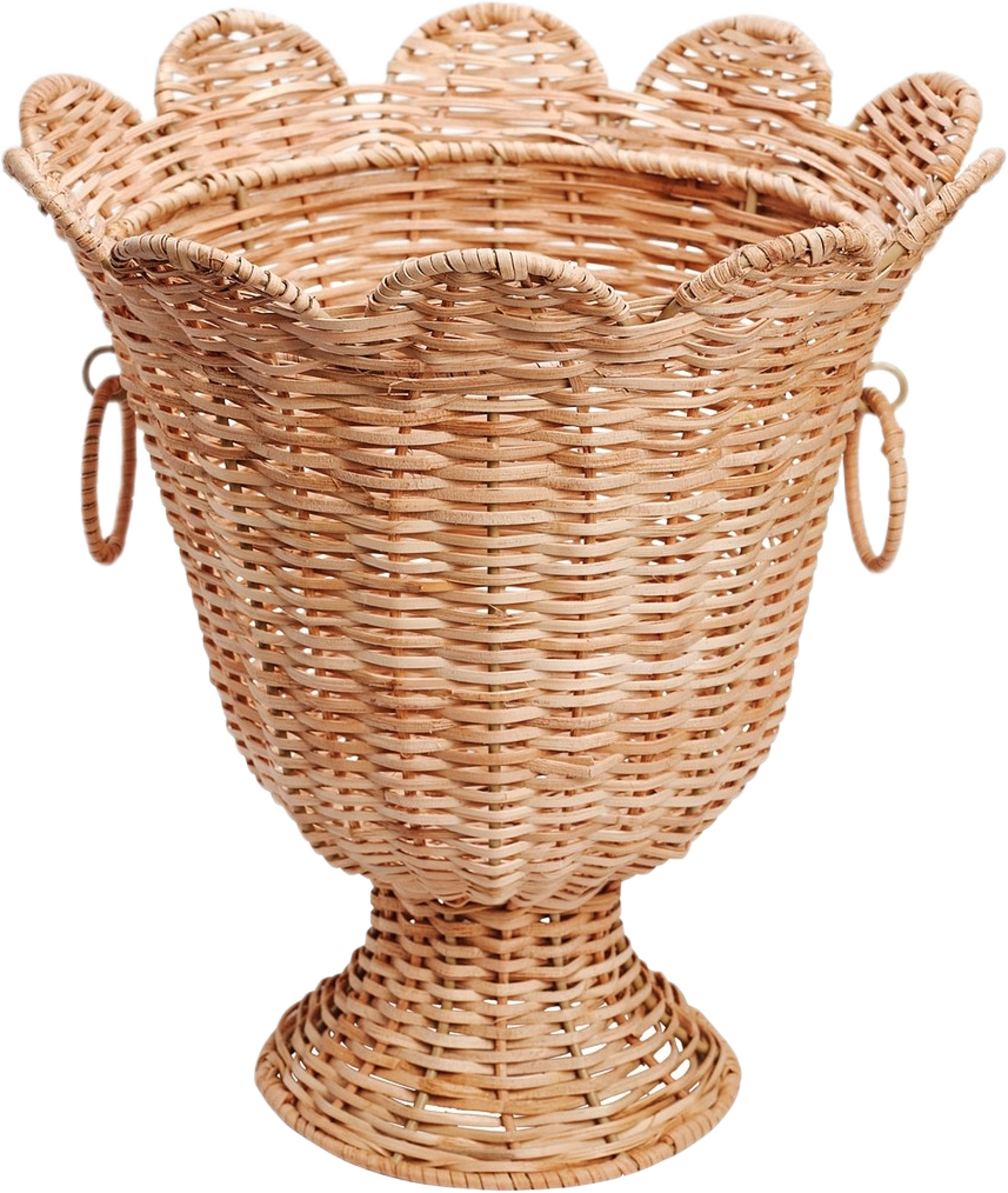 Scallop Rottingvas - 30x31 Cm, från Pick A Poppy, i färgen natural. Klicka för att öppna bilden i stort format