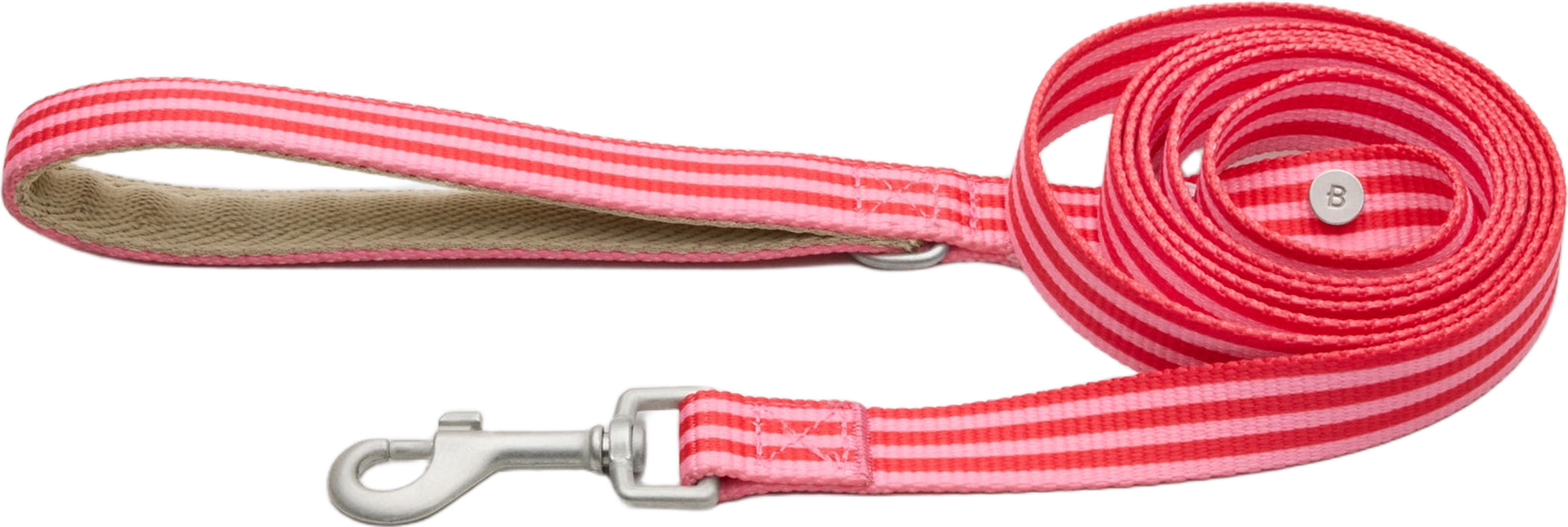 Mosebacke Hundkoppel - Rosa, från Barkalot, i färgen pink & red. Klicka för att öppna bilden i stort format