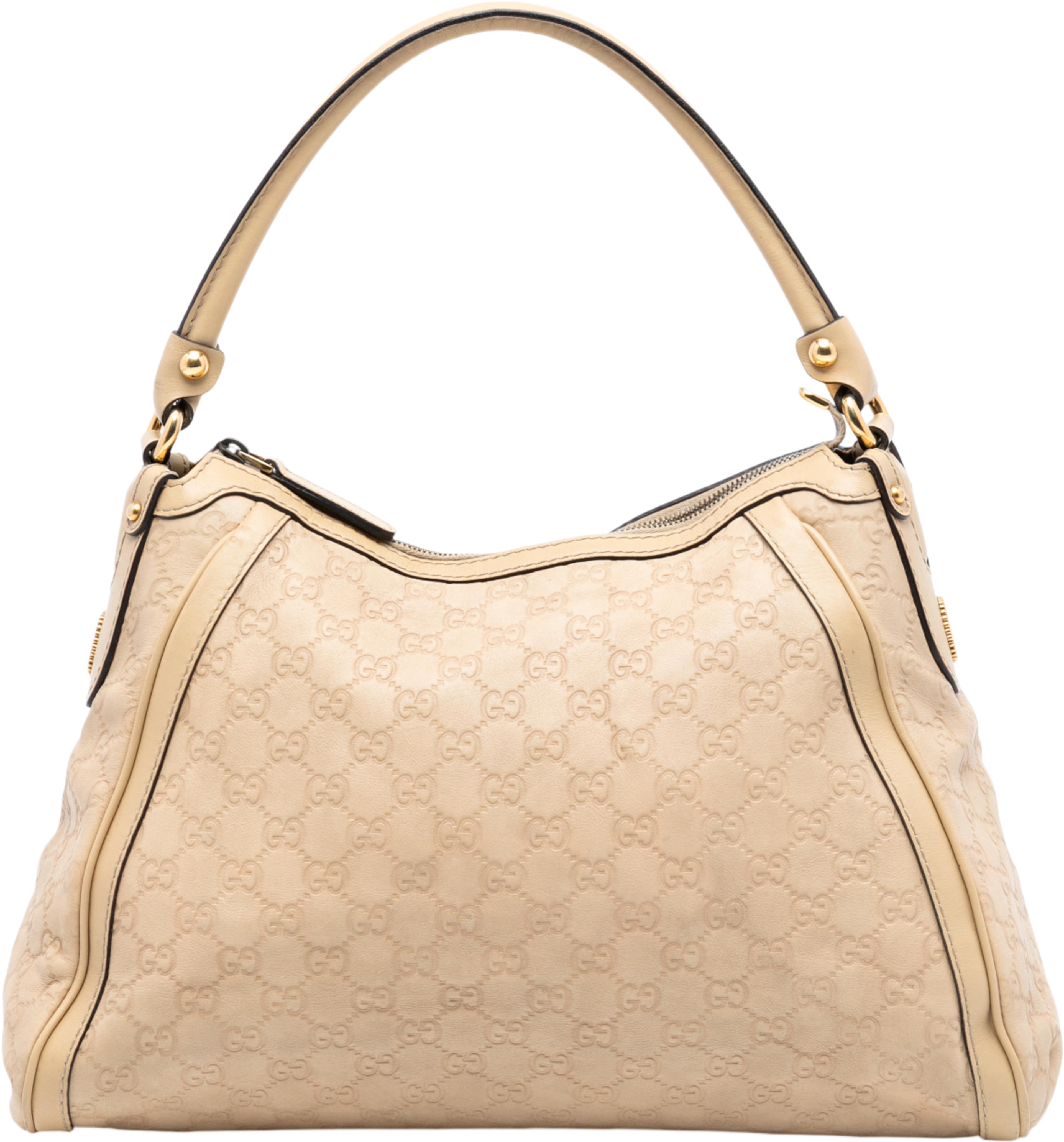 Gucci Guccissima Scarlett Shoulder Bag, från Luxclusif, i färgen beige. Klicka för att öppna bilden i stort format