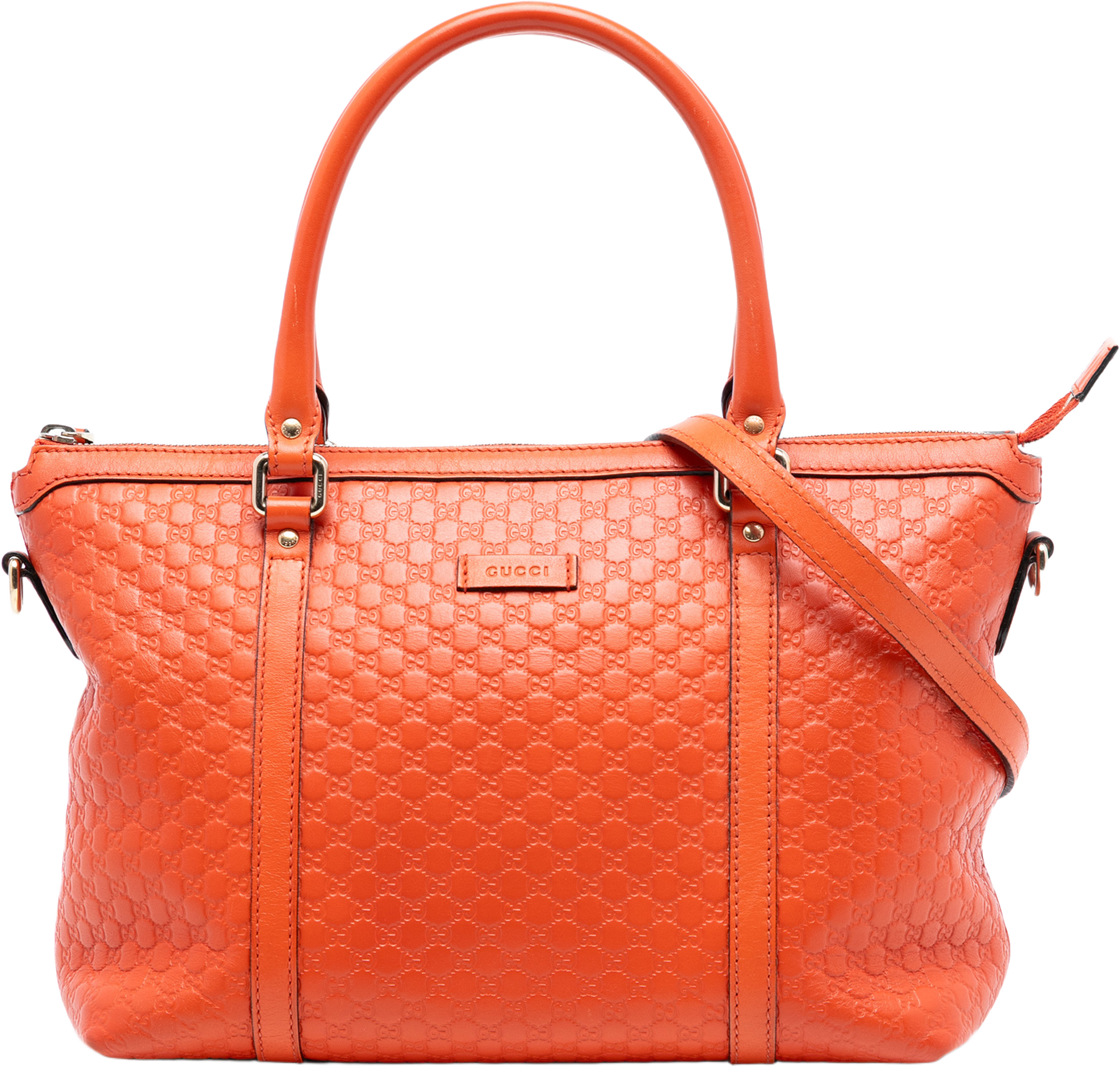 Gucci Small Microguccissima Joy Satchel, från Luxclusif, i färgen orange. Klicka för att öppna bilden i stort format