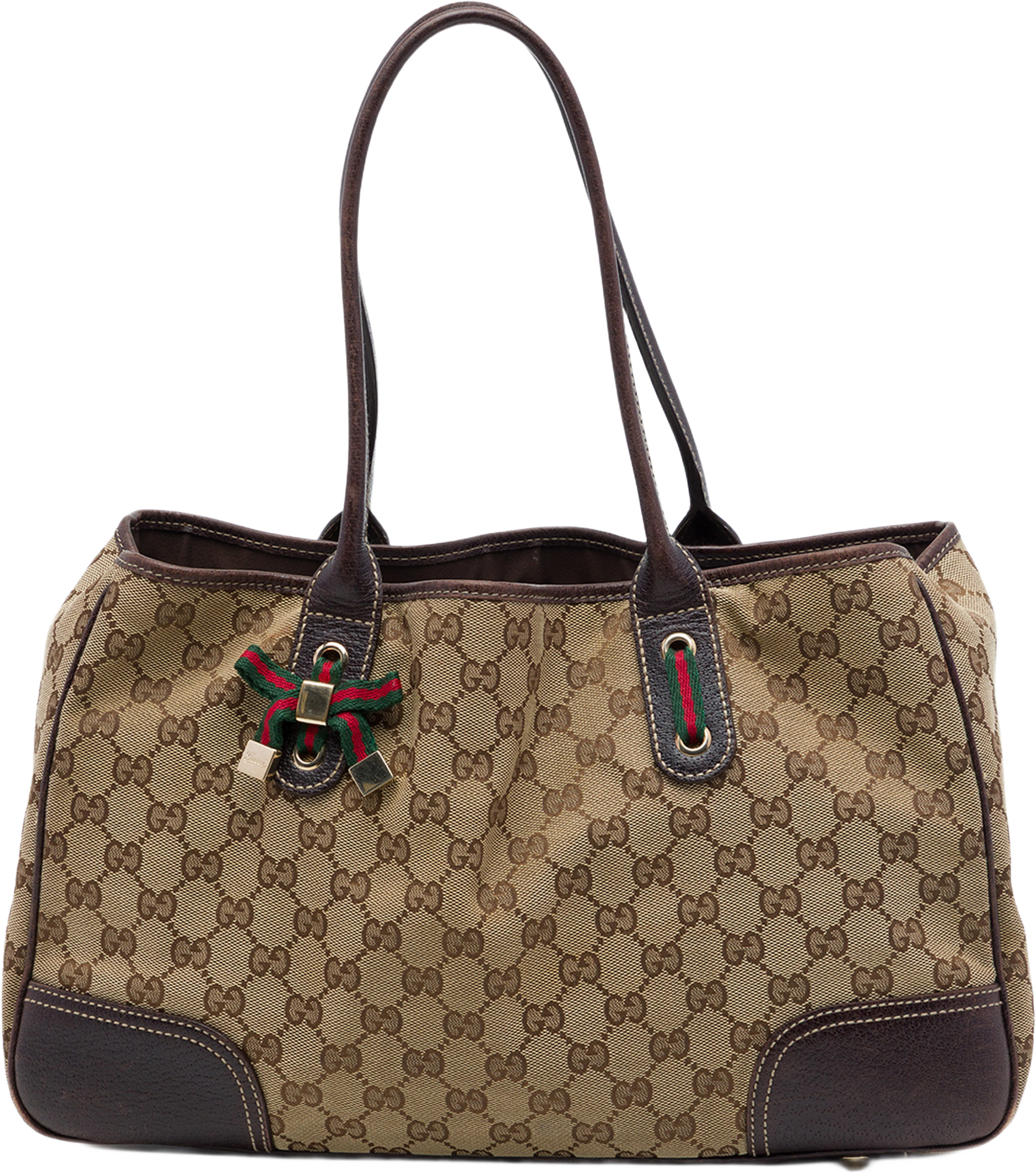 Gucci Gg Canvas Princy Tote, från Luxclusif, i färgen beige. Klicka för att öppna bilden i stort format