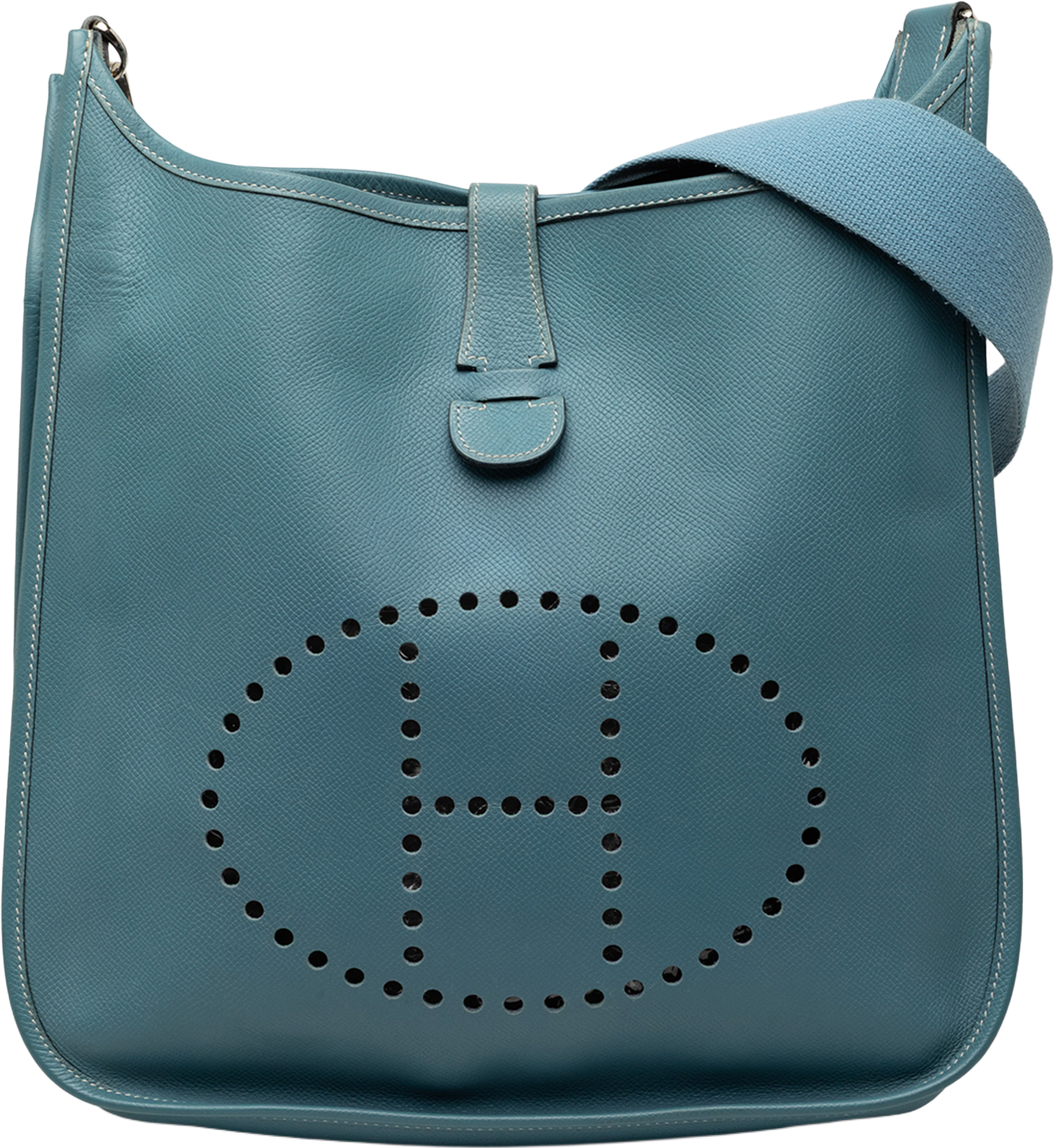 Hermès Epsom Evelyne Ii 29, från Luxclusif, i färgen peacock. Klicka för att öppna bilden i stort format