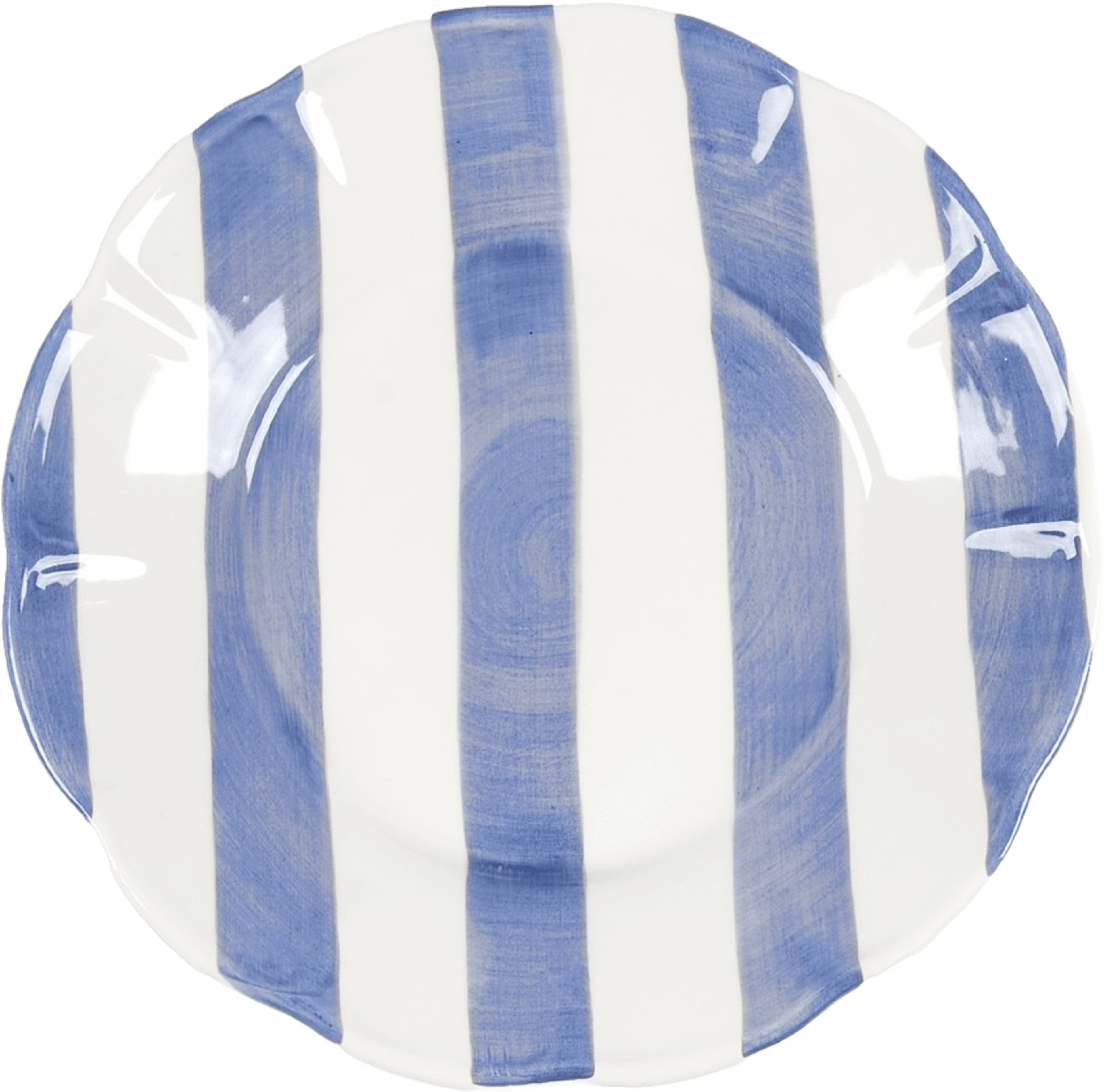 Stripe Assiett - 21 Cm, från Pick A Poppy, i färgen dark blue. Klicka för att öppna bilden i stort format