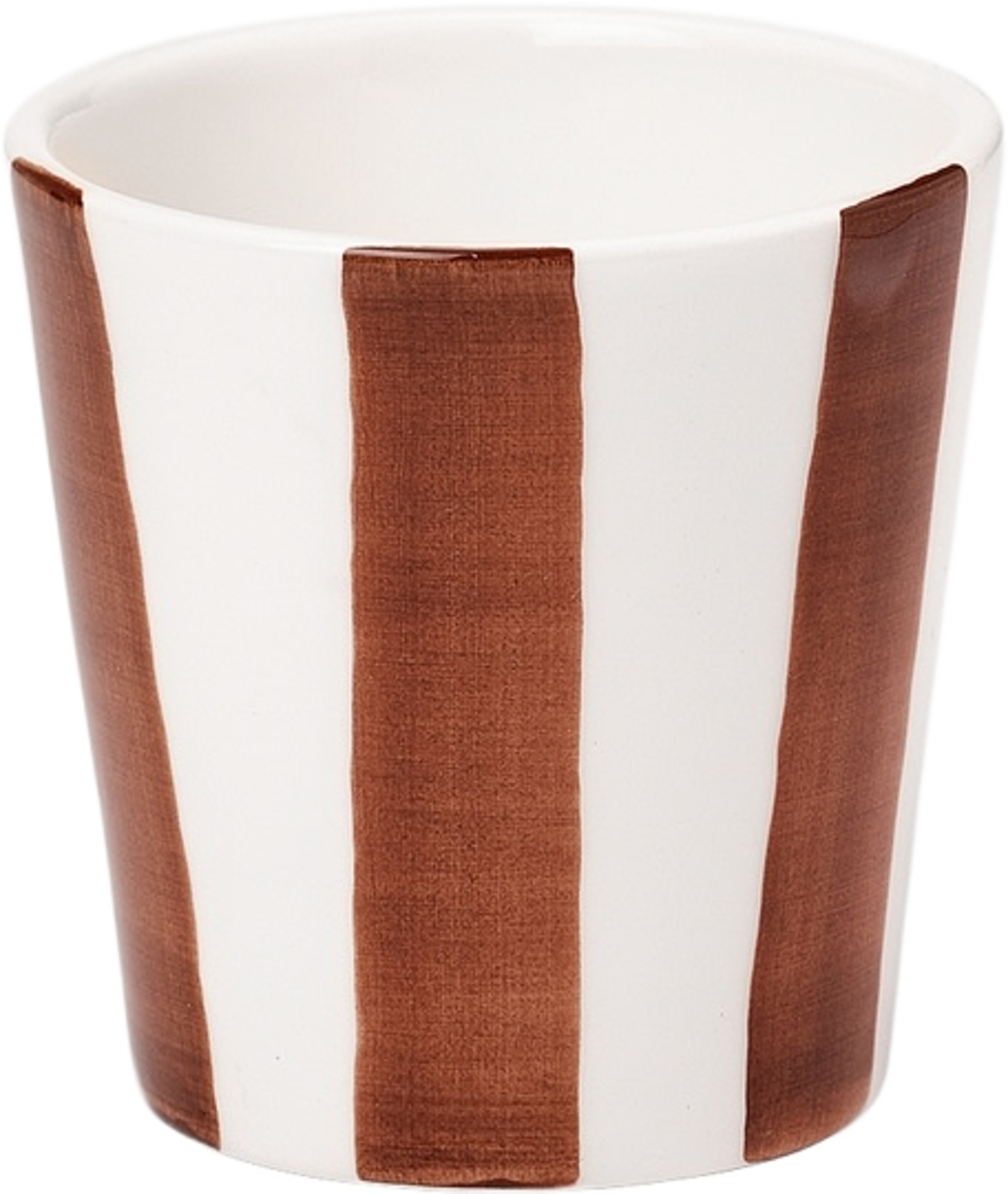 Iris Check Kopp - 8x8 Cm, från Pick A Poppy, i färgen brown. Klicka för att öppna bilden i stort format