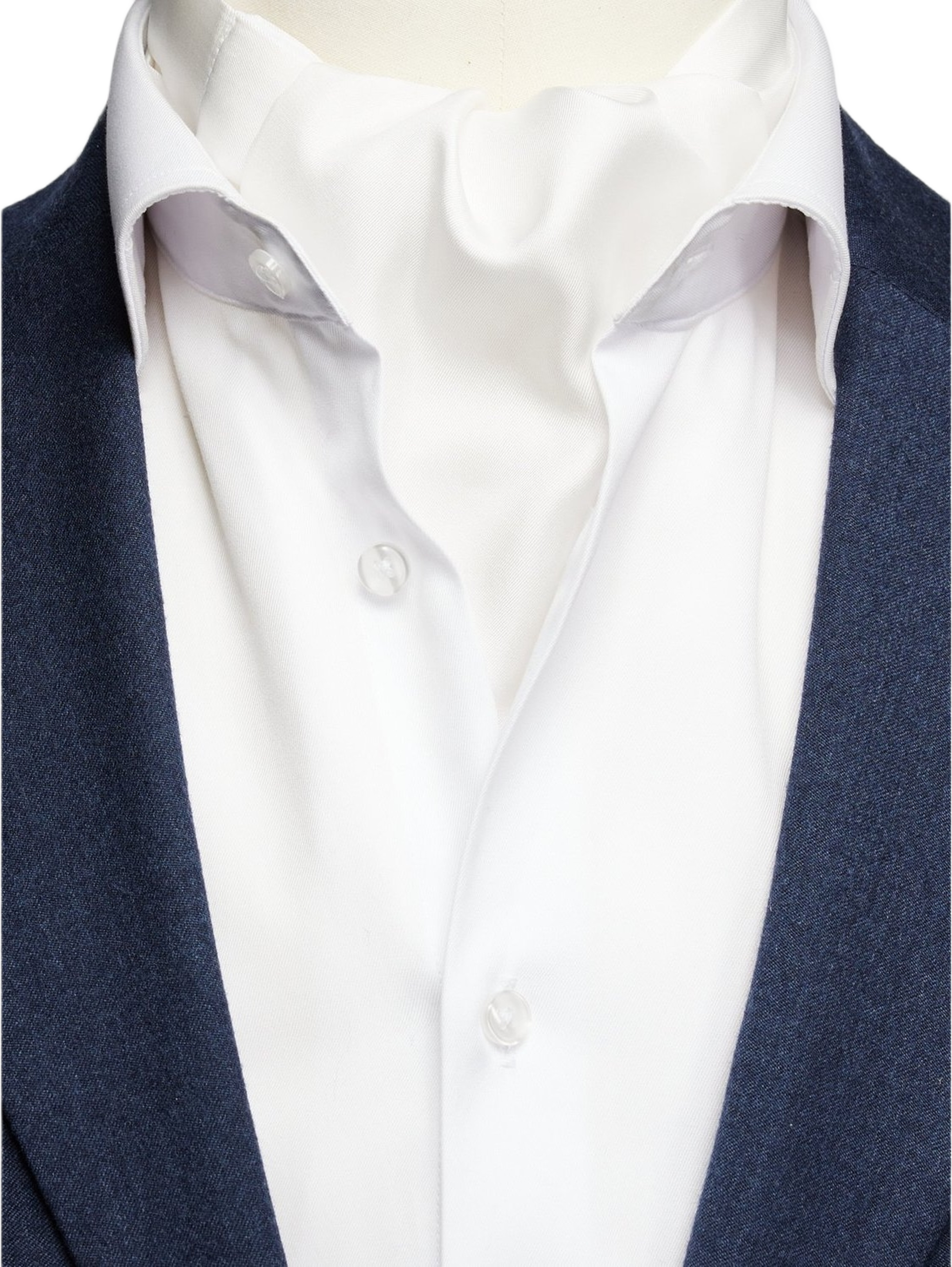 Silk Single Pointed Ascot Plain