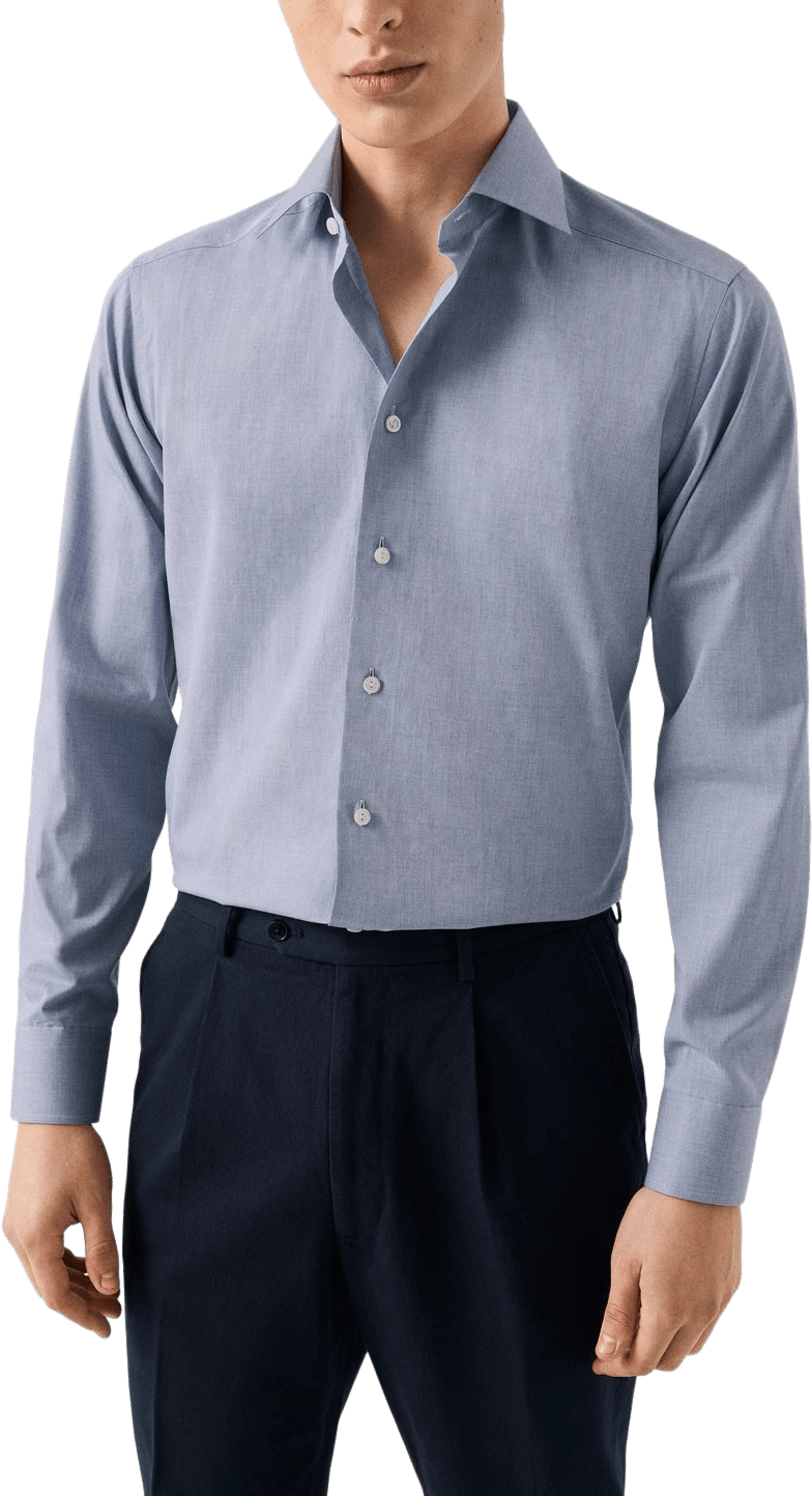 Rutig Skjorta I Fine Twill Slim Fit