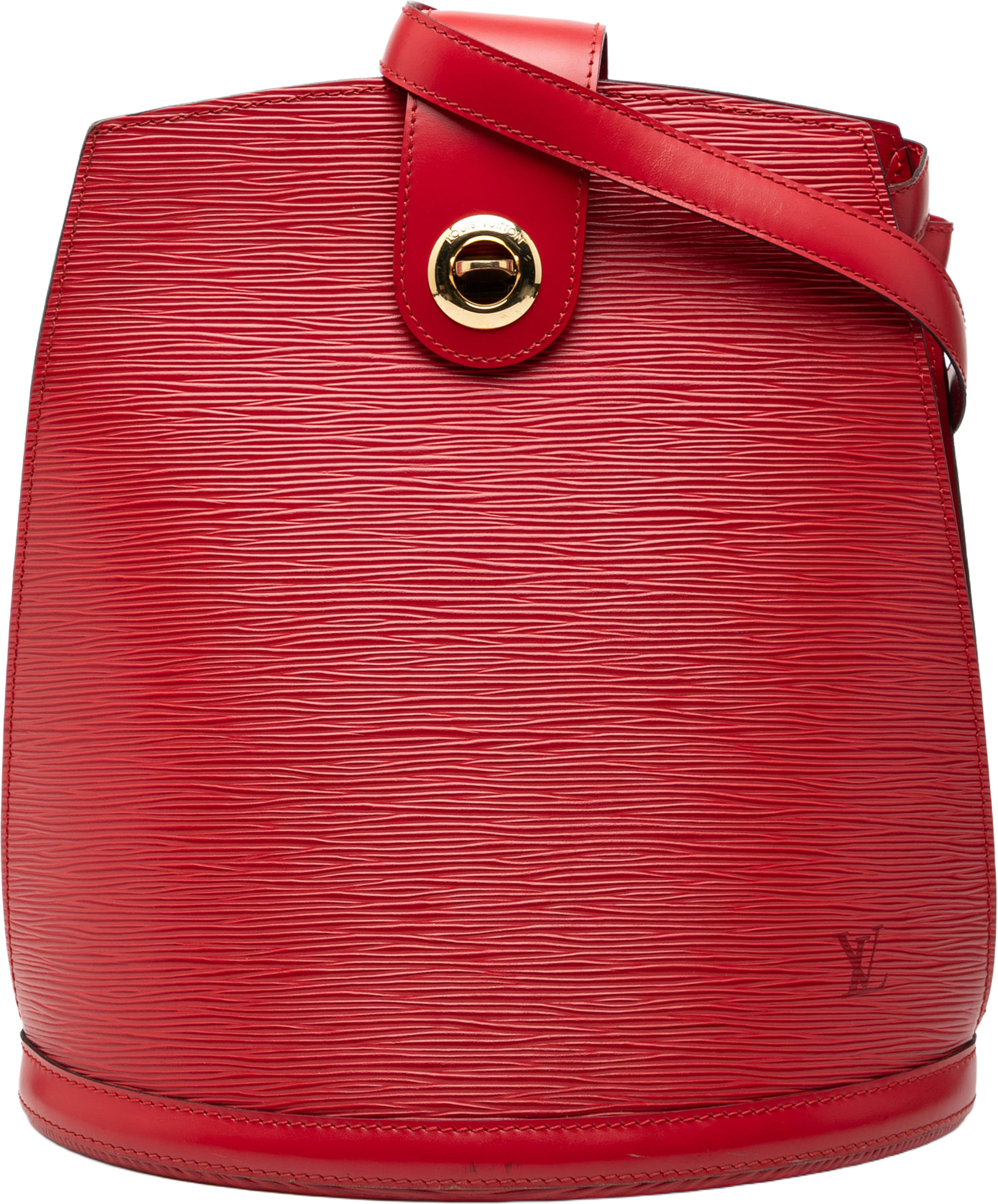 Louis Vuitton Epi Cluny, från Luxclusif, i färgen red. Klicka för att öppna bilden i stort format