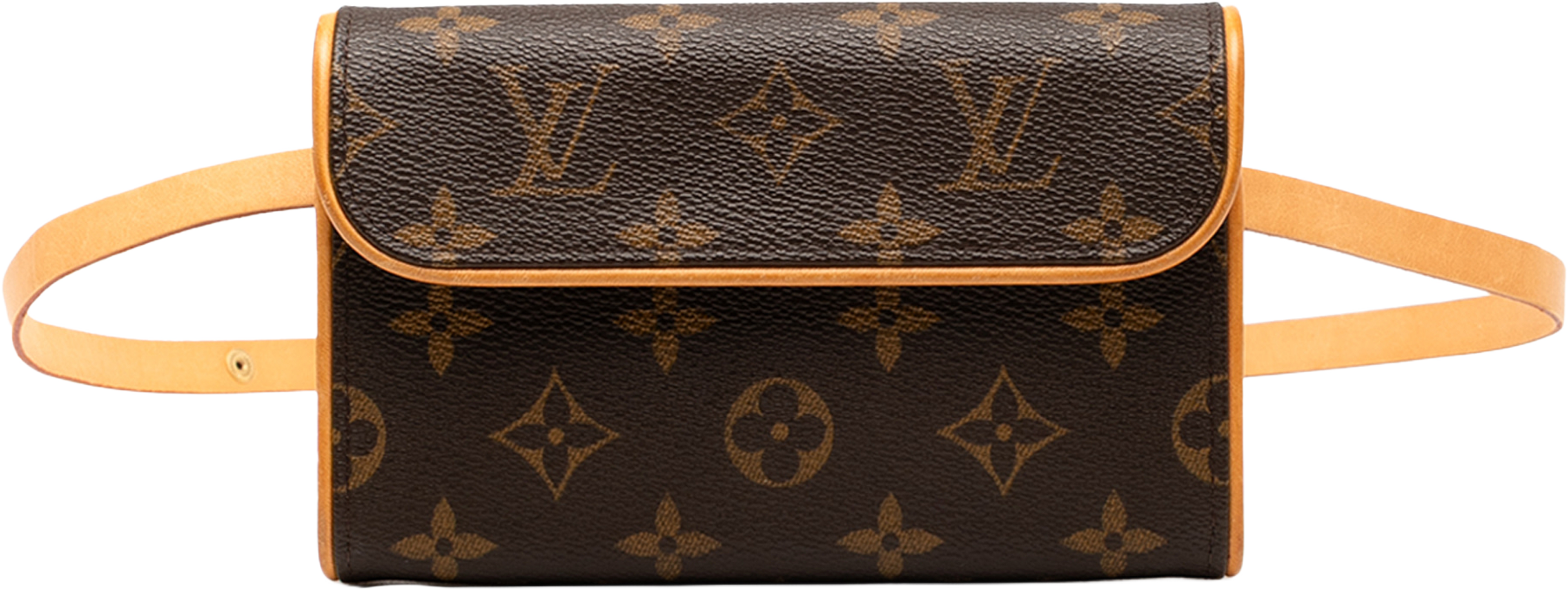 Louis Vuitton Monogram Pochette Florentine, från Luxclusif, i färgen brown. Klicka för att öppna bilden i stort format
