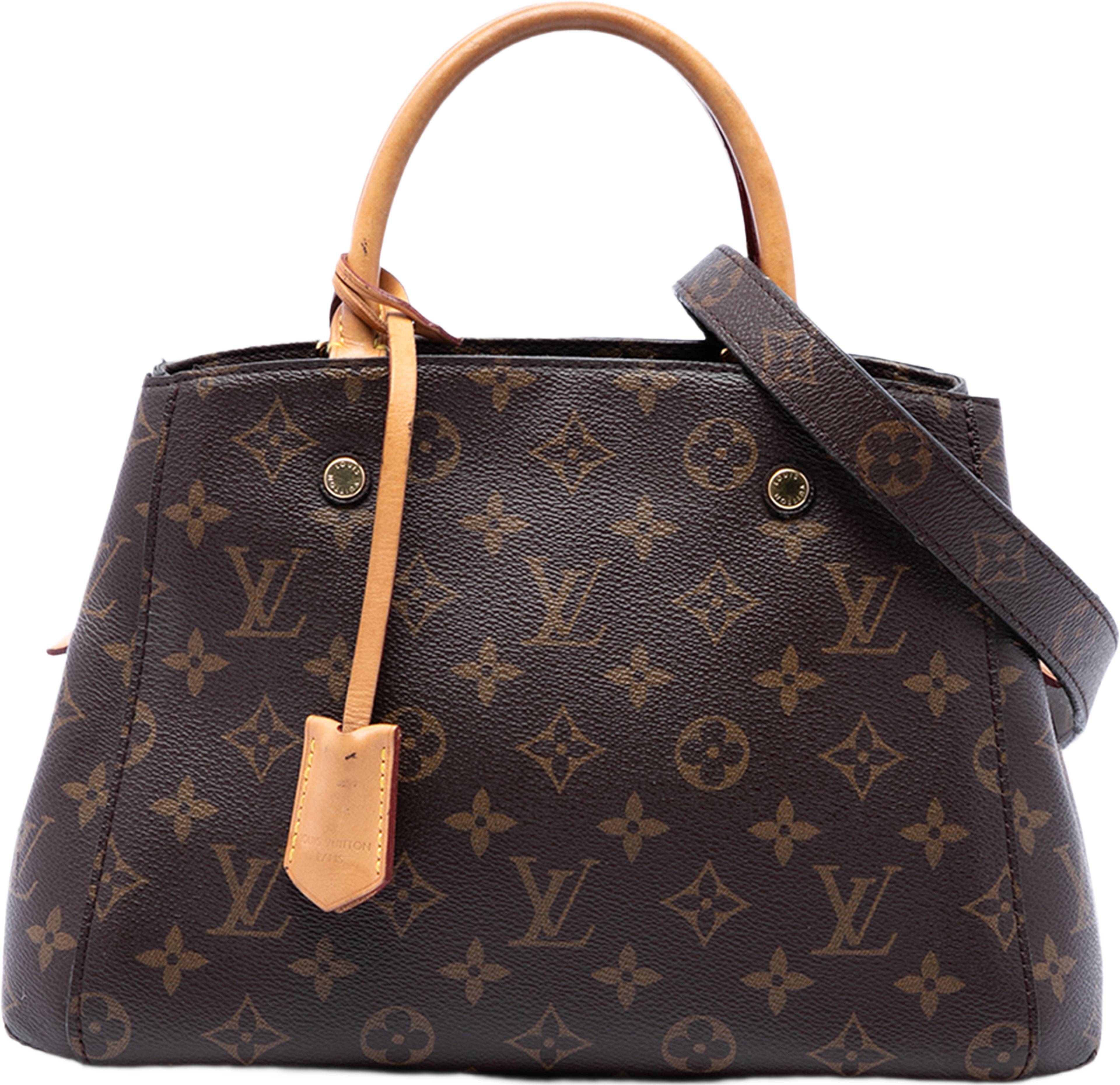 Louis Vuitton Monogram Montaigne Bb, från Luxclusif, i färgen brun. Klicka för att öppna bilden i stort format