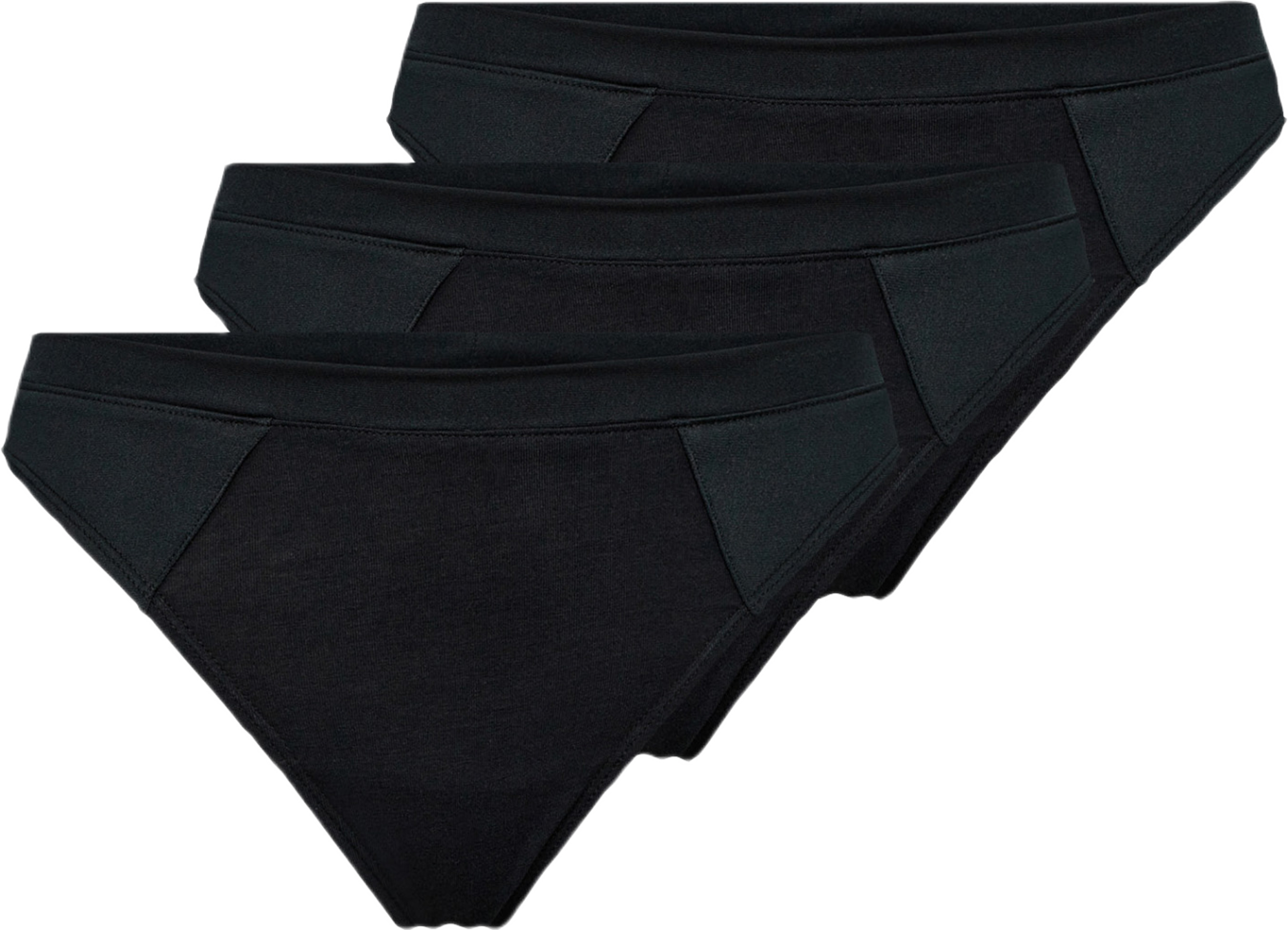 Ekologisk Bambuviskos, 3-pack String Trosa, Svart