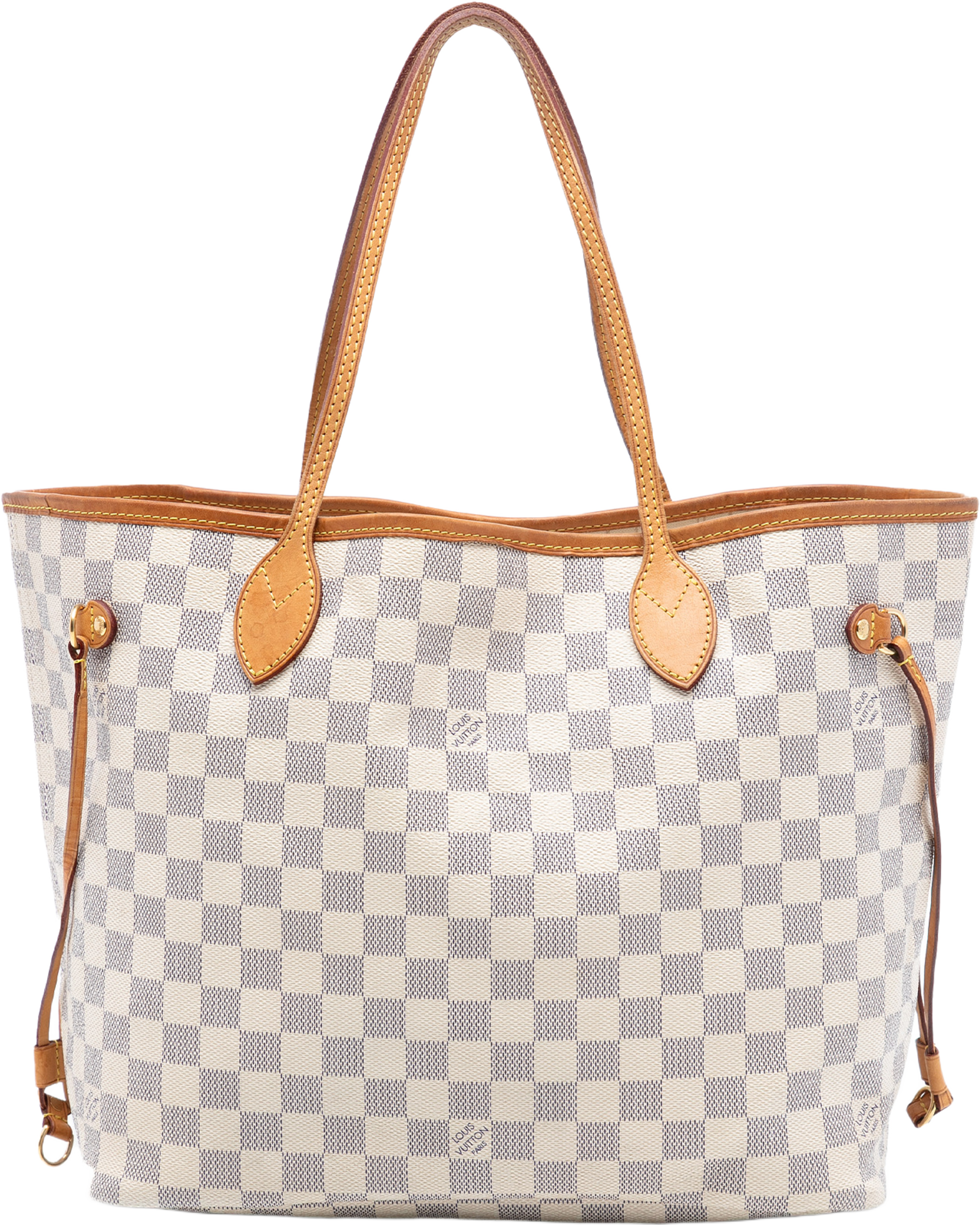 Louis Vuitton Damier Azur Neverfull Mm, från Luxclusif, i färgen white. Klicka för att öppna bilden i stort format