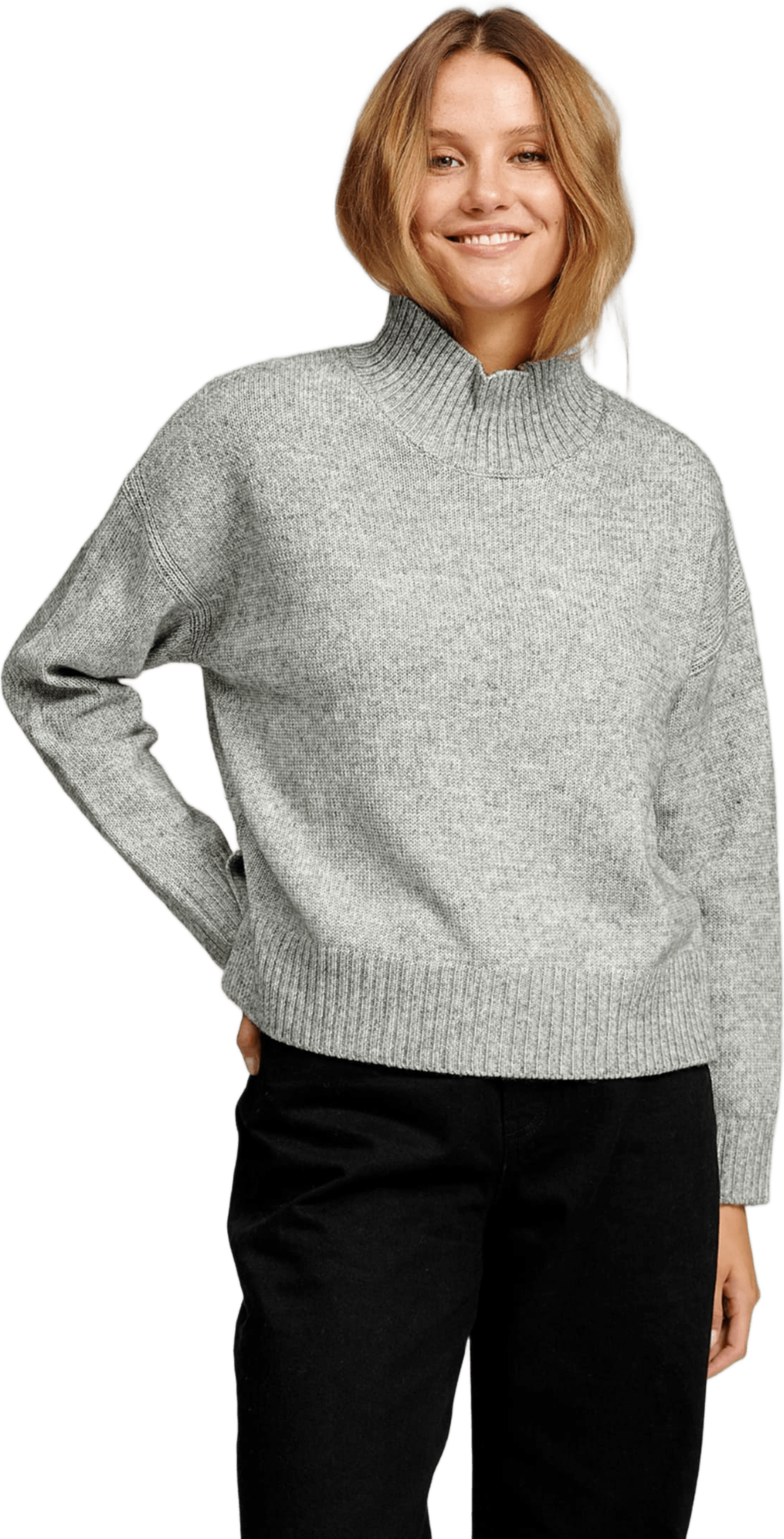 Oversized Stickad Polotröja