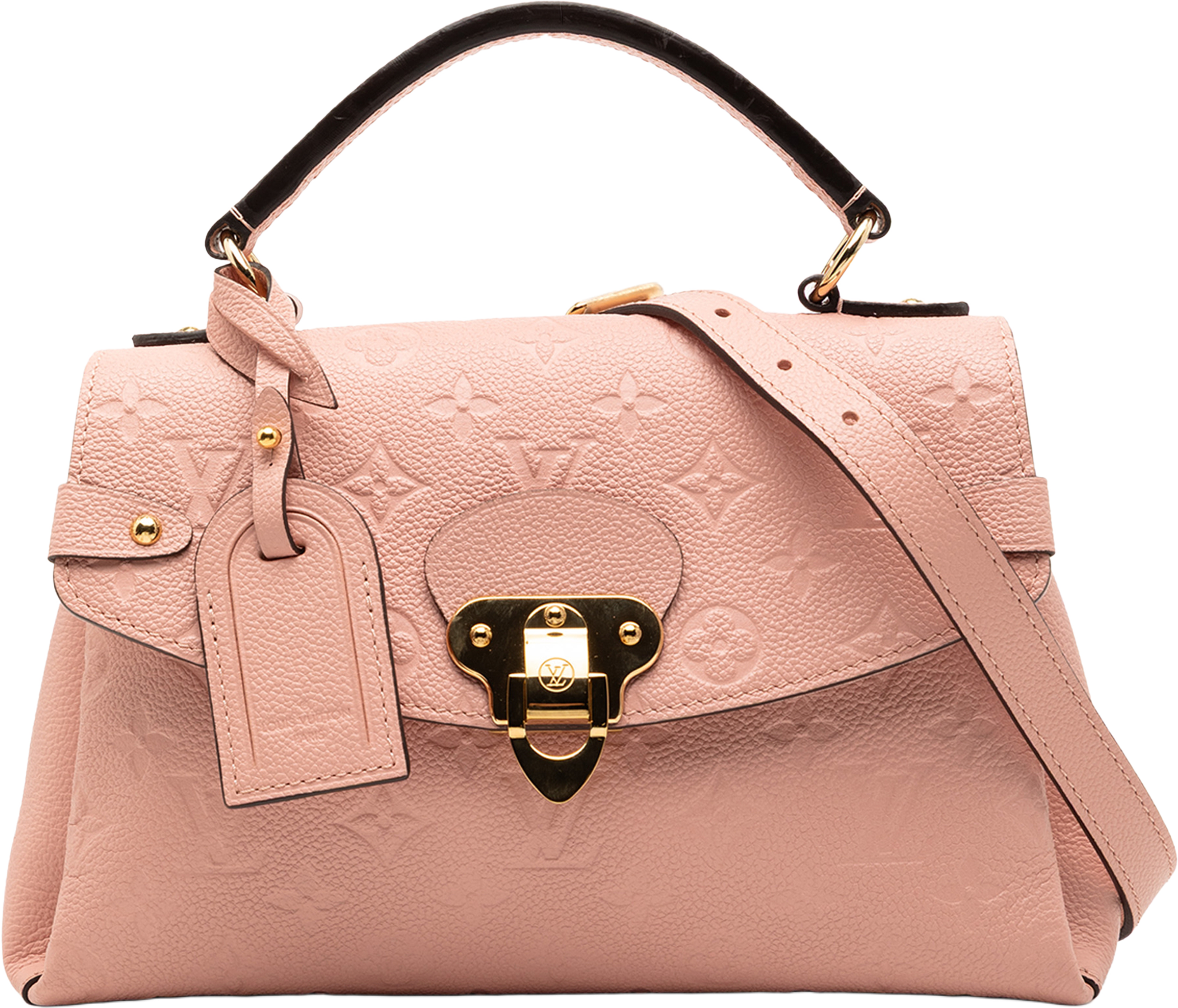 Louis Vuitton Monogram Empreinte Georges Bb, från Luxclusif, i färgen pink. Klicka för att öppna bilden i stort format